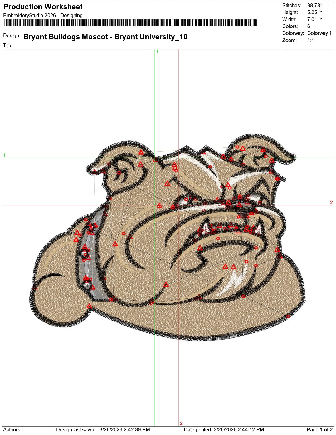 Bryant Bulldogs Mascot Bryant University    - Elegant embroidery design file-instant download — view 3