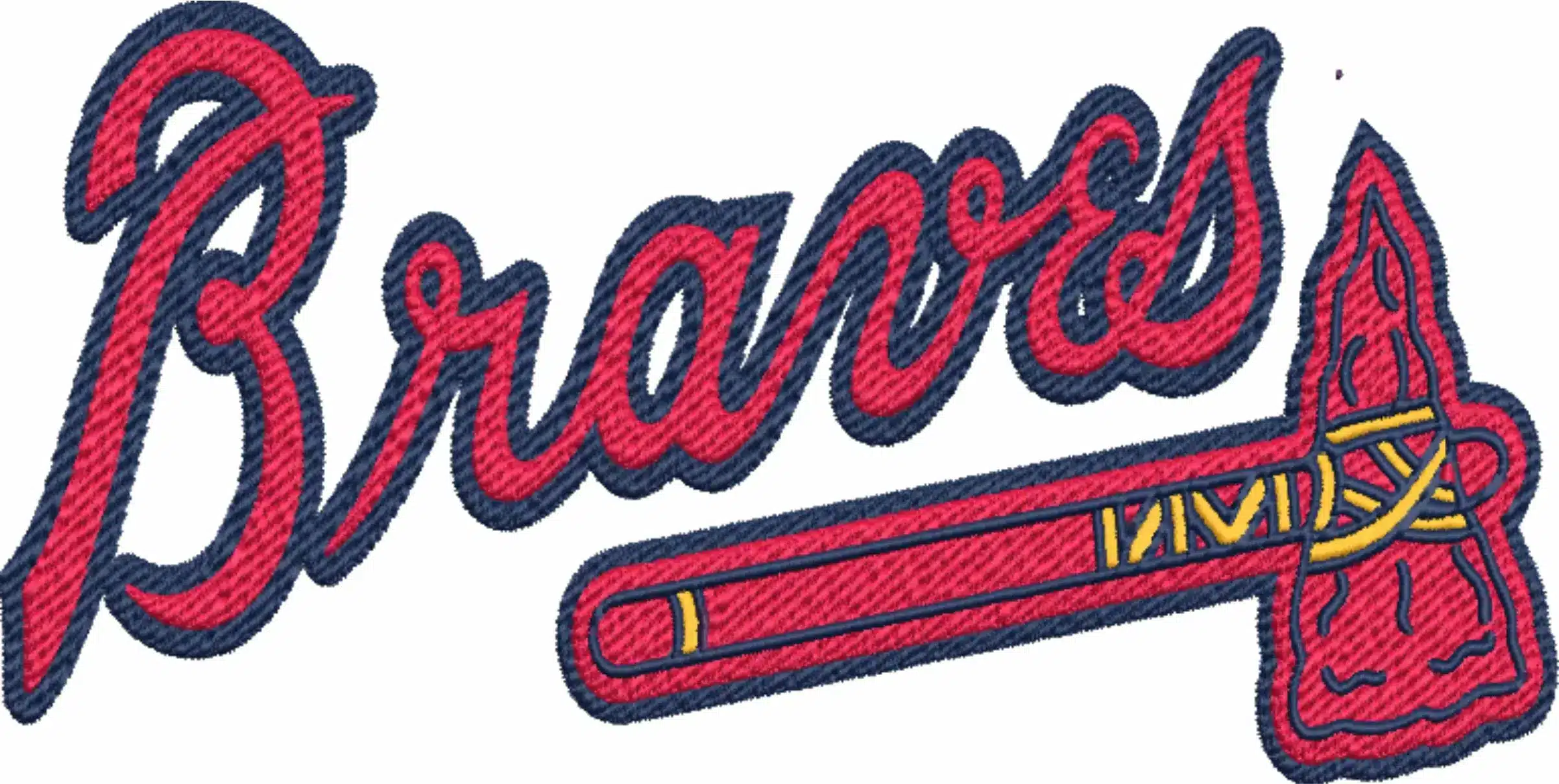 Atlanta Braves embroidery design - MLB Logo embroidery machine pattern embroidery file - instant download in a frame — view 4