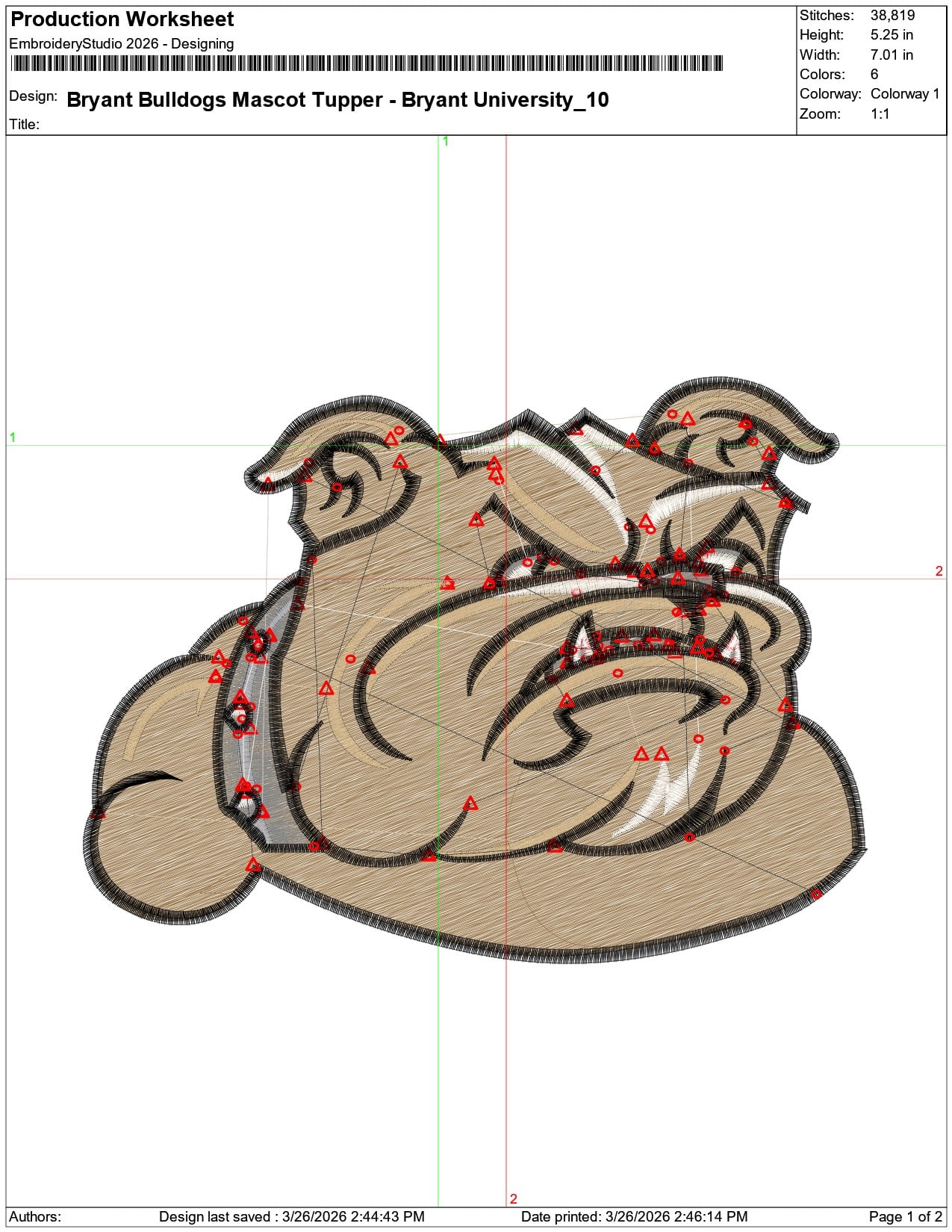 Bryant Bulldogs Mascot Tupper Bryant University    - Elegant embroidery design file-instant download — view 3