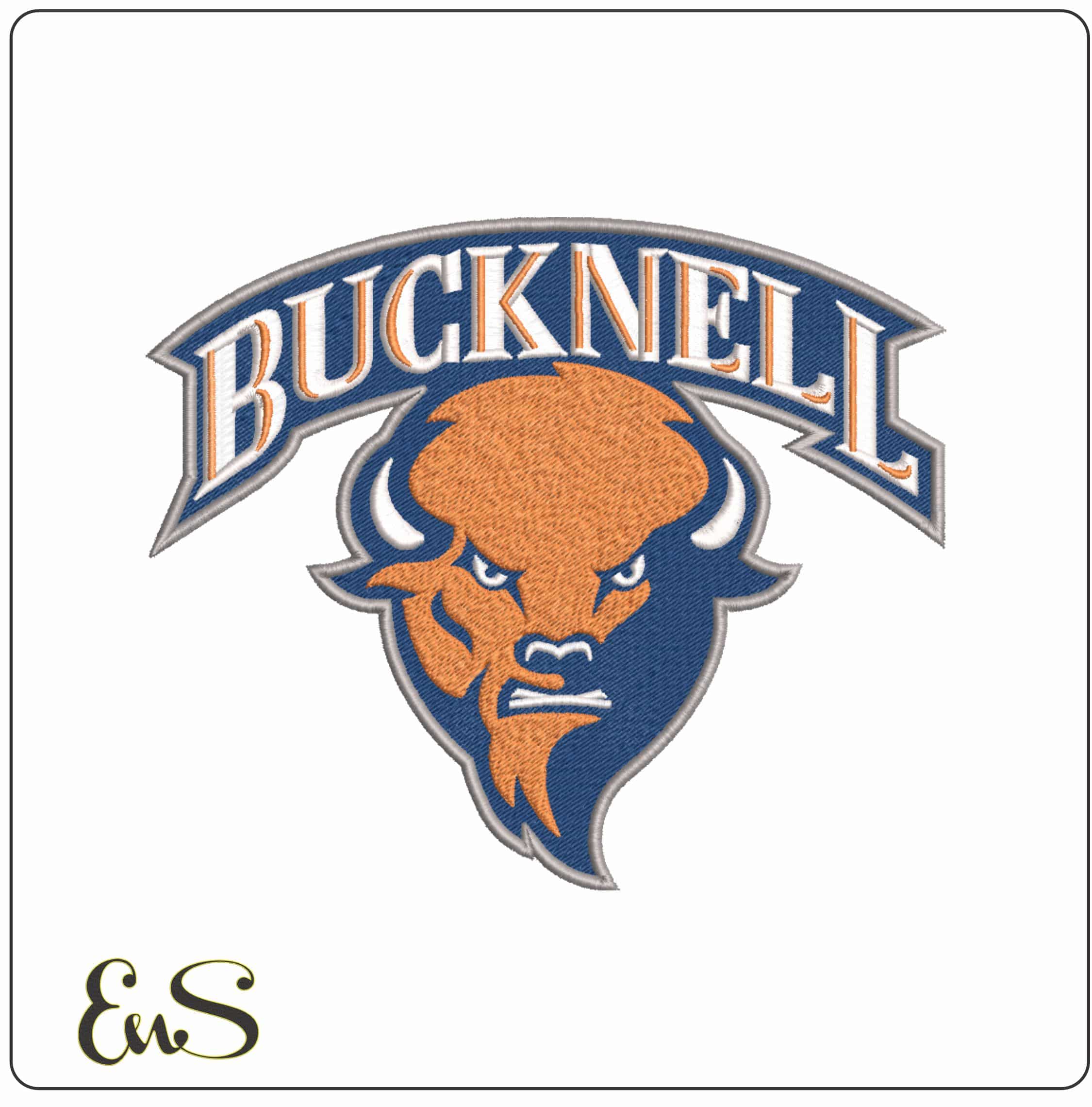 Bucknell Bison Alternate Bucknell University    - Elegant embroidery design file-instant download