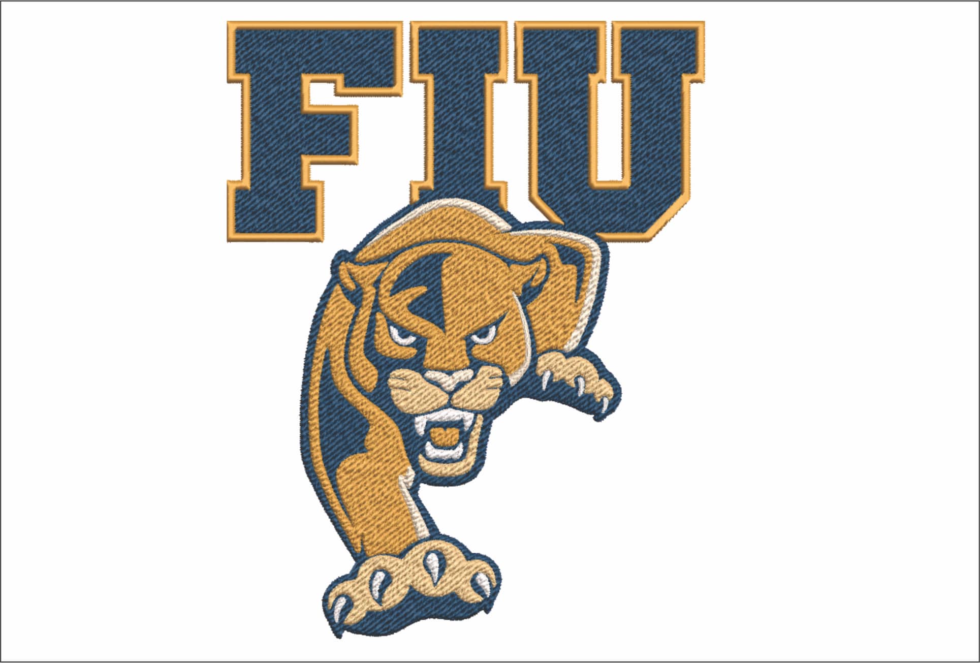 FIU Panthers embroidery design - Florida International University embroidery machine pattern embroidery file - instant download