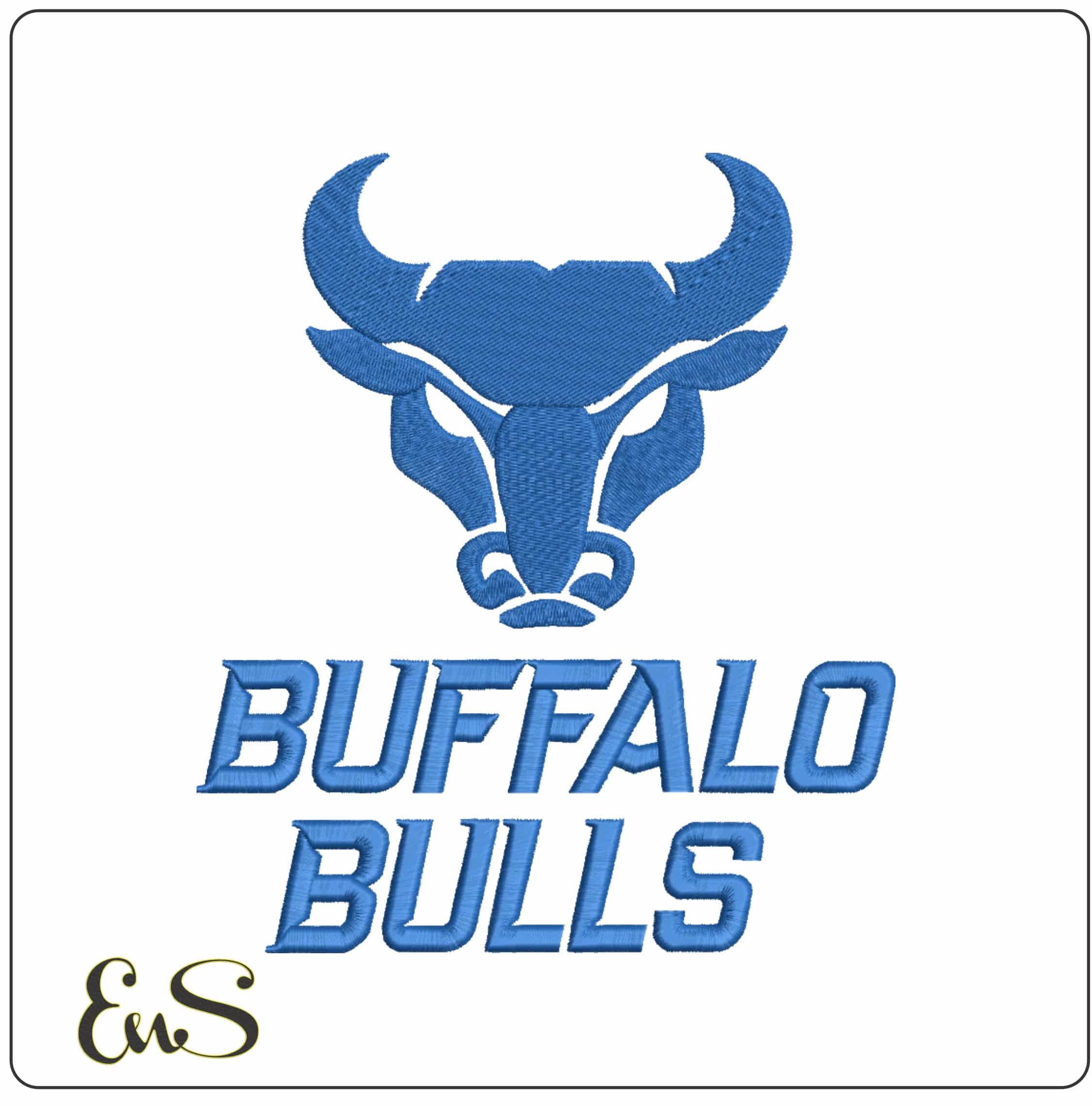 Buffalo Bulls Secondary Buffalo University    - Elegant embroidery design file-instant download