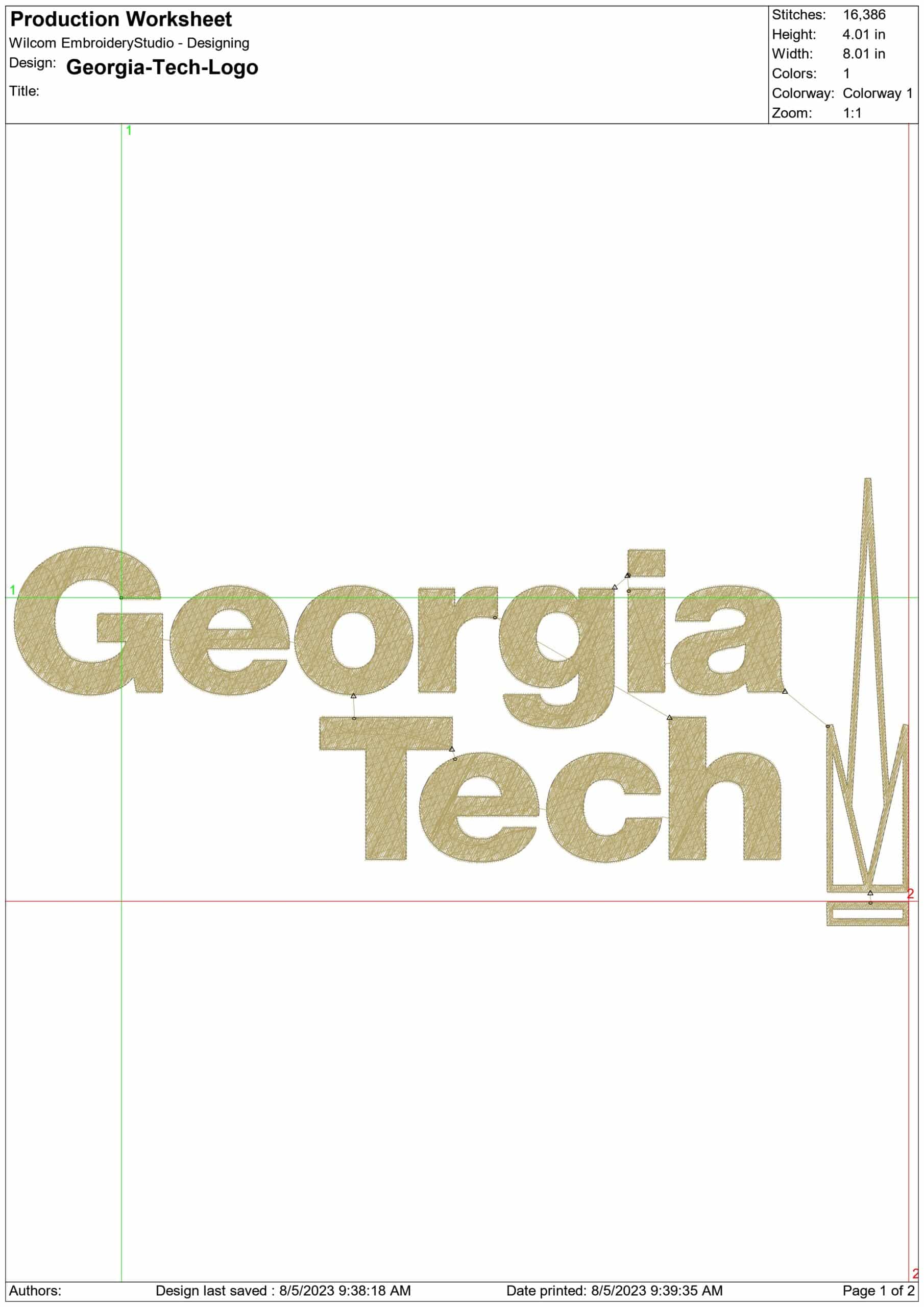 Georgia Tech Yellow Jacket embroidery design - Cartoon Hornet embroidery machine pattern G Tech embroidery file - instant download — view 2