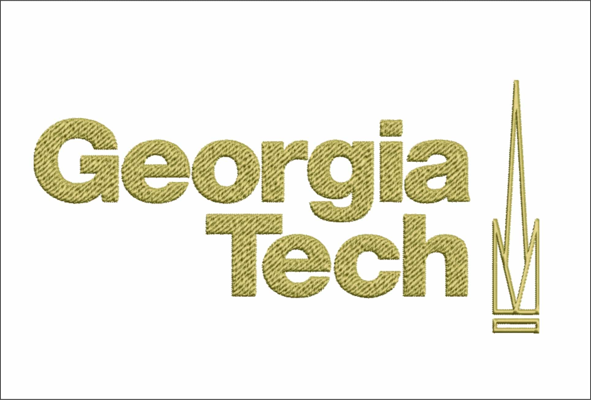 Georgia Tech Yellow Jacket embroidery design - Cartoon Hornet embroidery machine pattern G Tech embroidery file - instant download