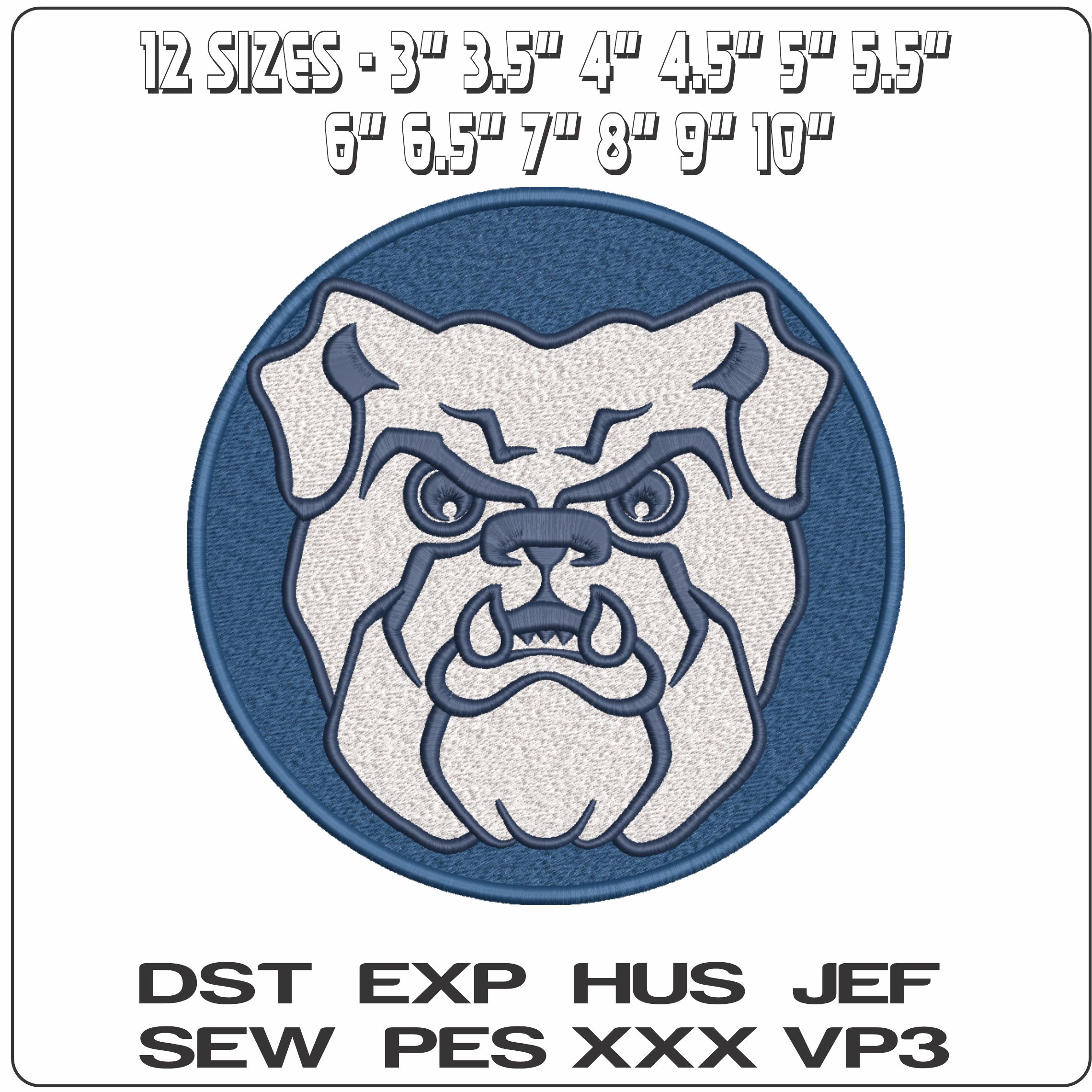 Butler Bulldogs 1990 2015 Butler University    - Elegant embroidery design file-instant download — view 2