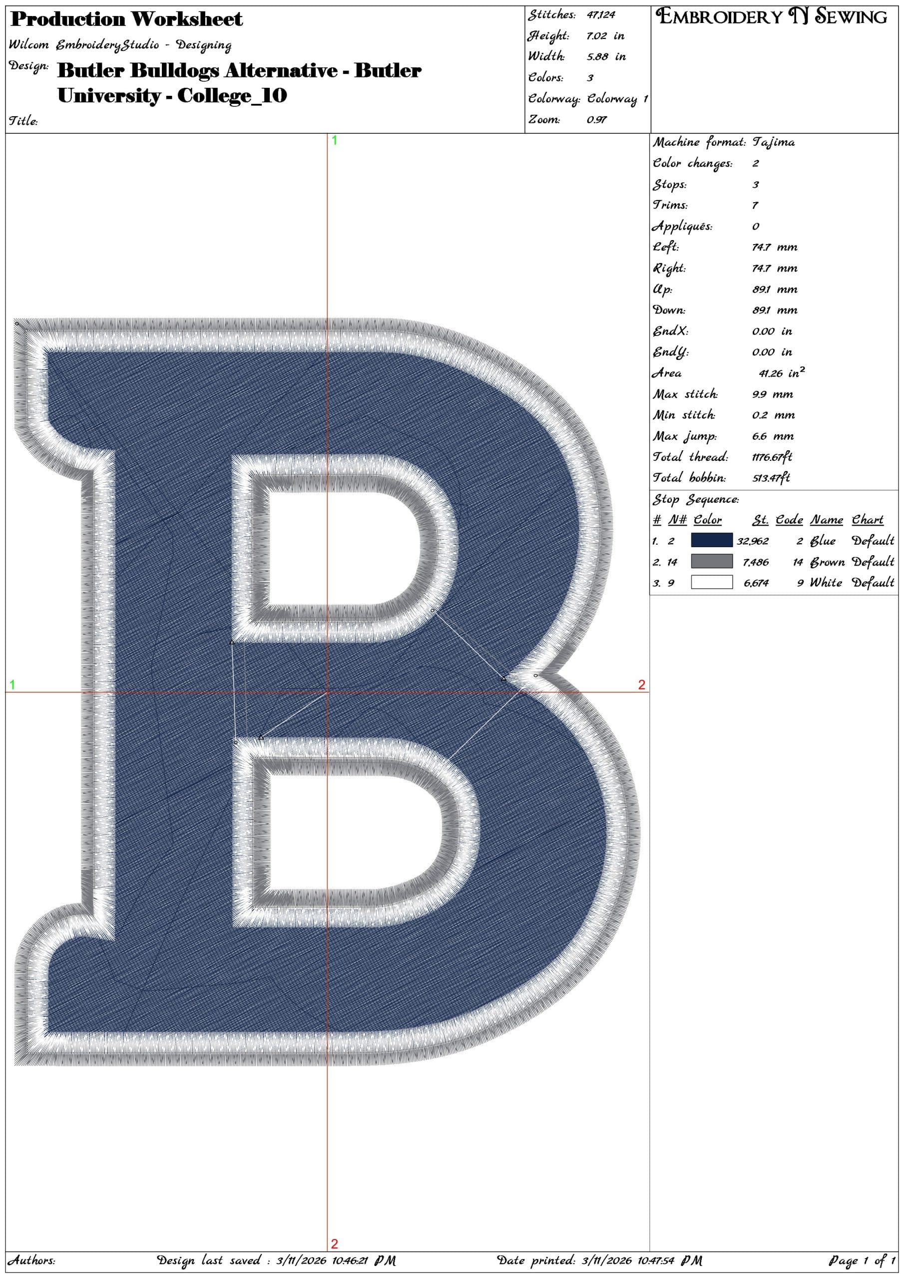 Butler Bulldogs Alternative Butler University    - Elegant embroidery design file-instant download — view 3