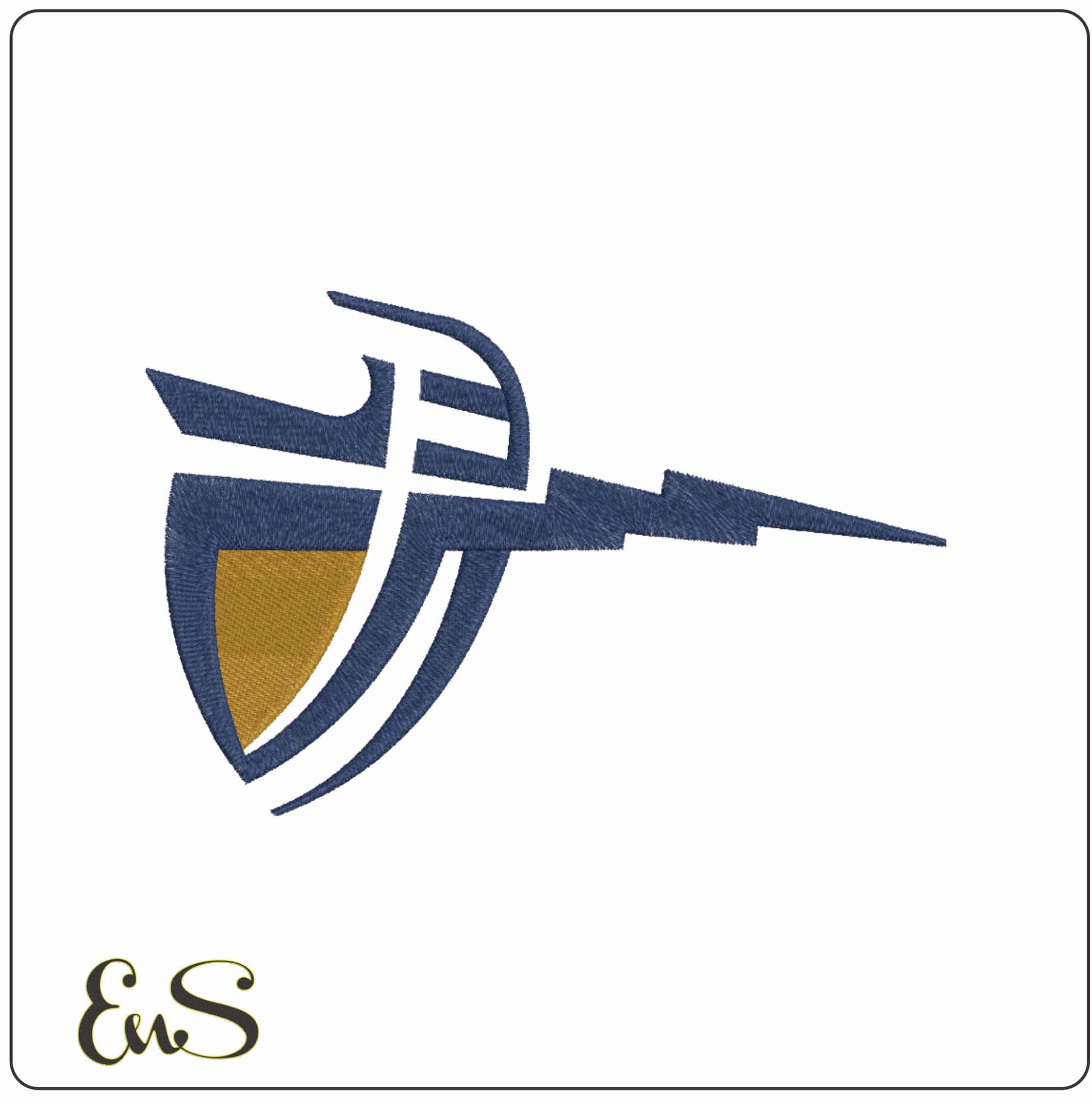 California Baptist Lancers Alternative  University    - Elegant embroidery design file-instant download