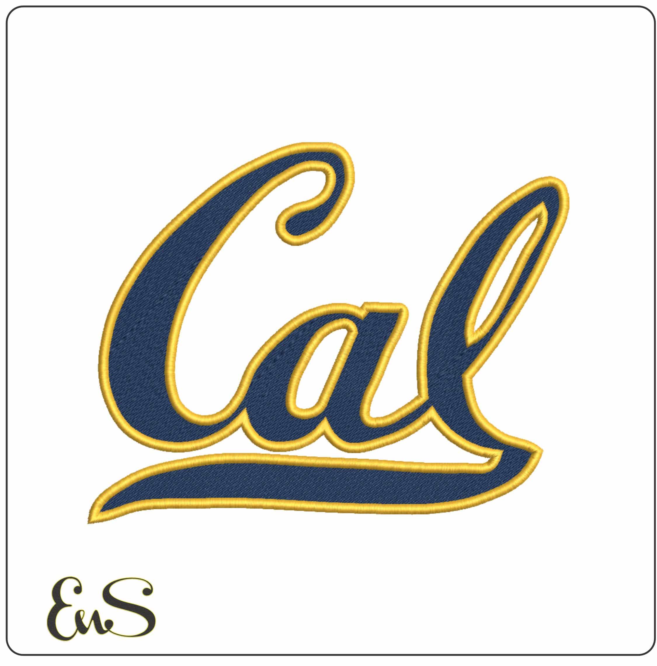 California Golden Bear 2013 2017 University of California Berkeley    - Elegant embroidery design file-instant download