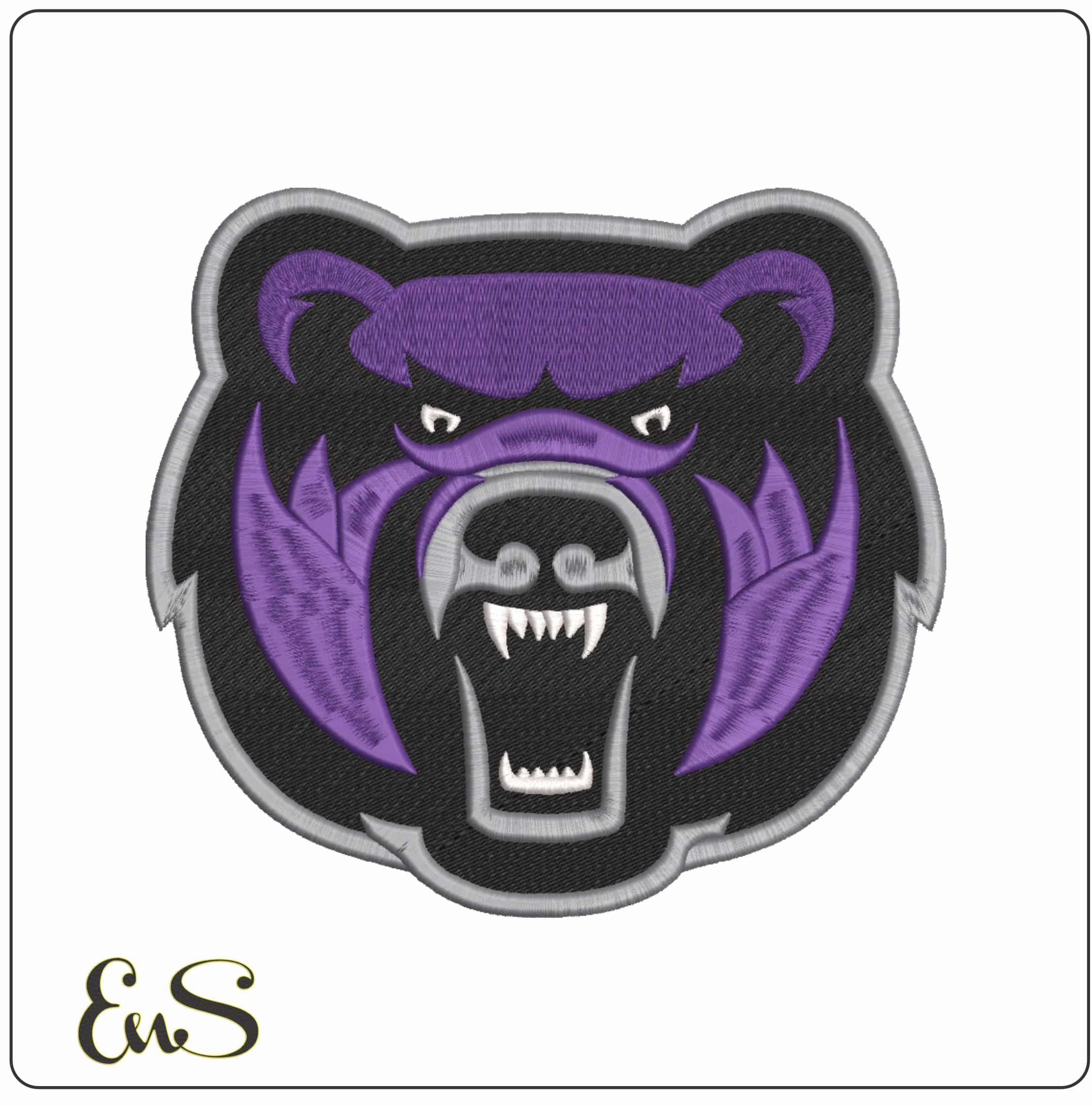 Central Arkansas Bears Head Alternative University    - Elegant embroidery design file-instant download