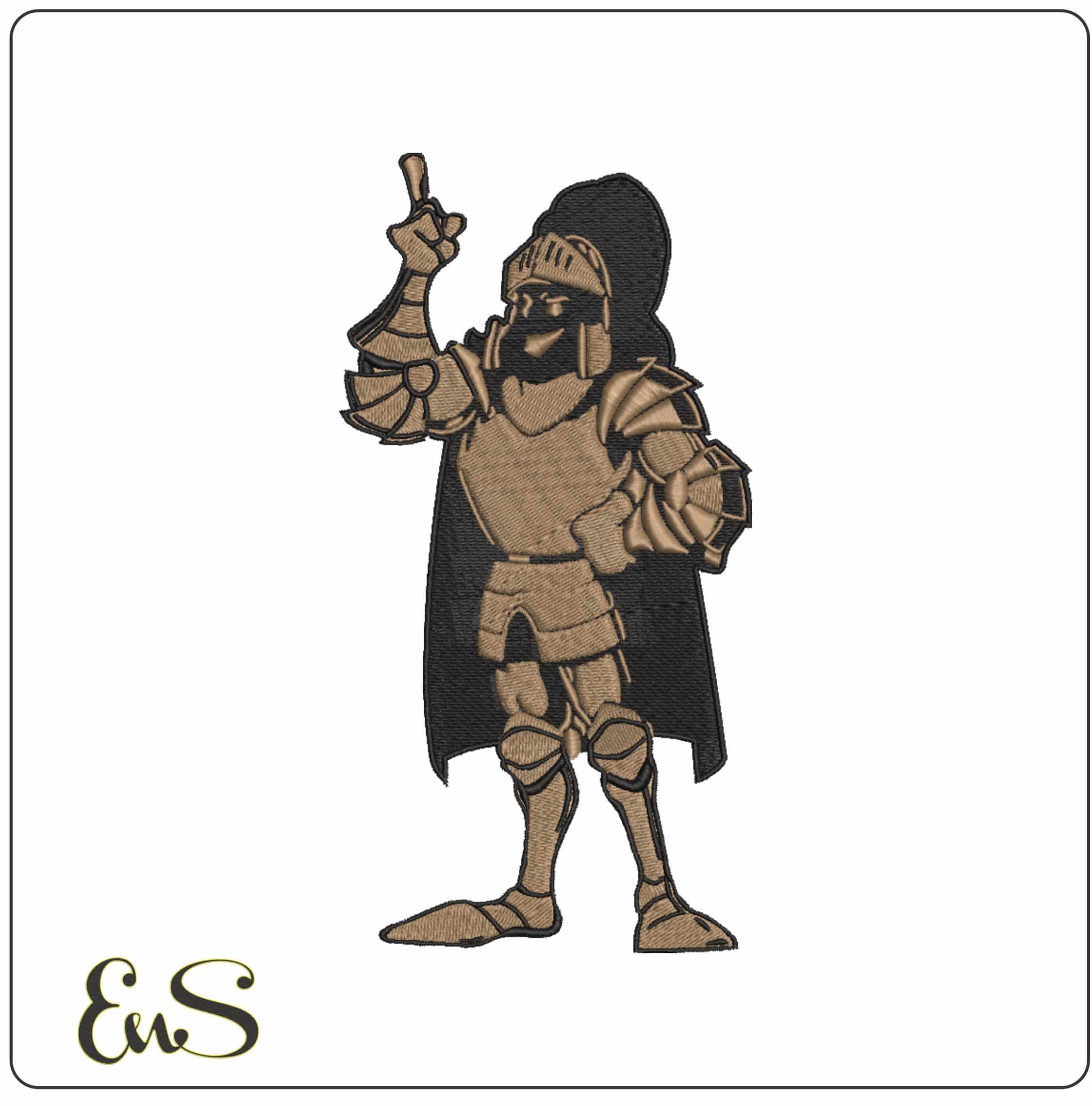 Central Florida Knights Knightro Mascot University    - Elegant embroidery design file-instant download