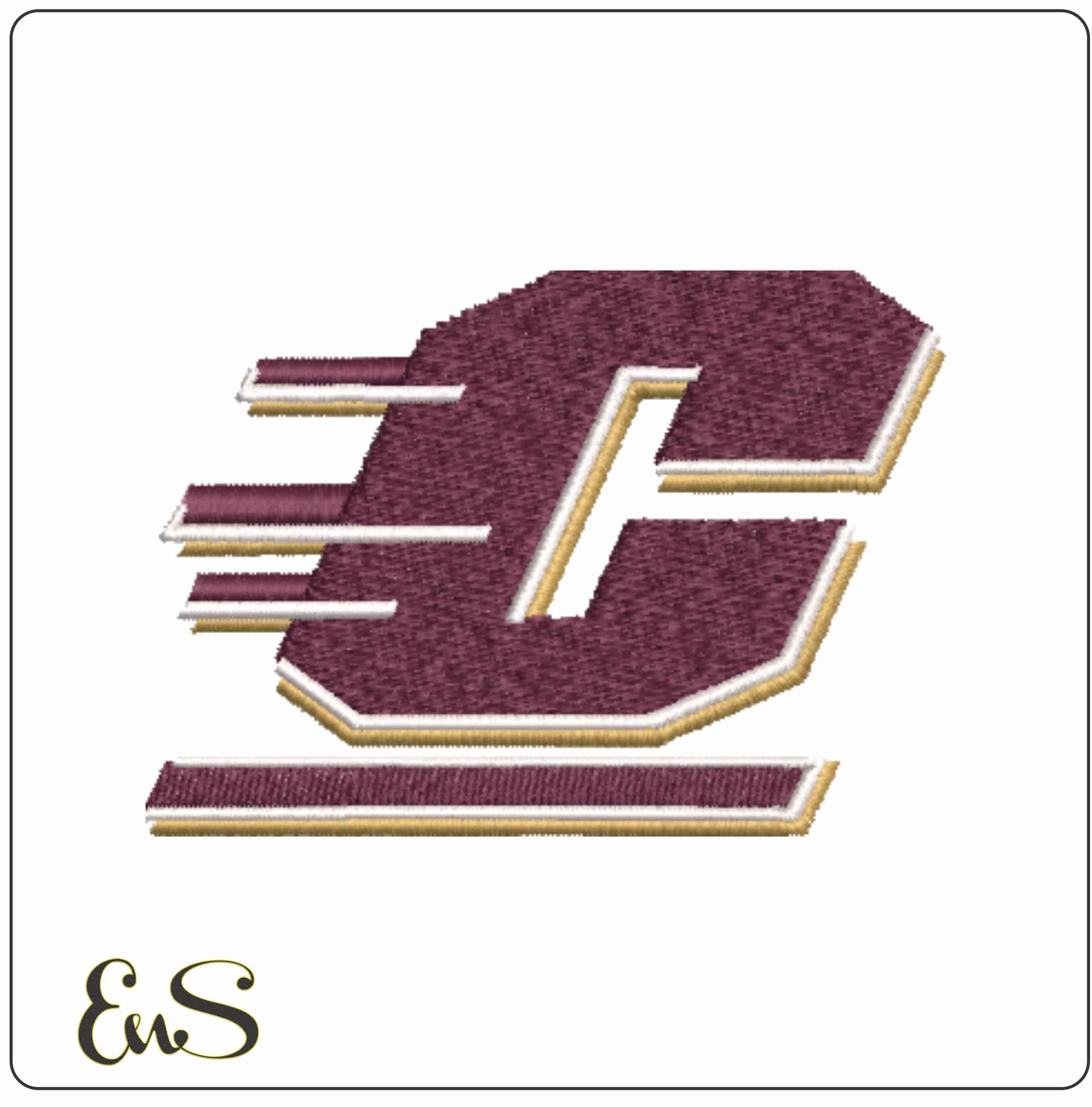 Central Michigan Chippewas 1997 on Central Michigan University    - Elegant embroidery design file-instant download