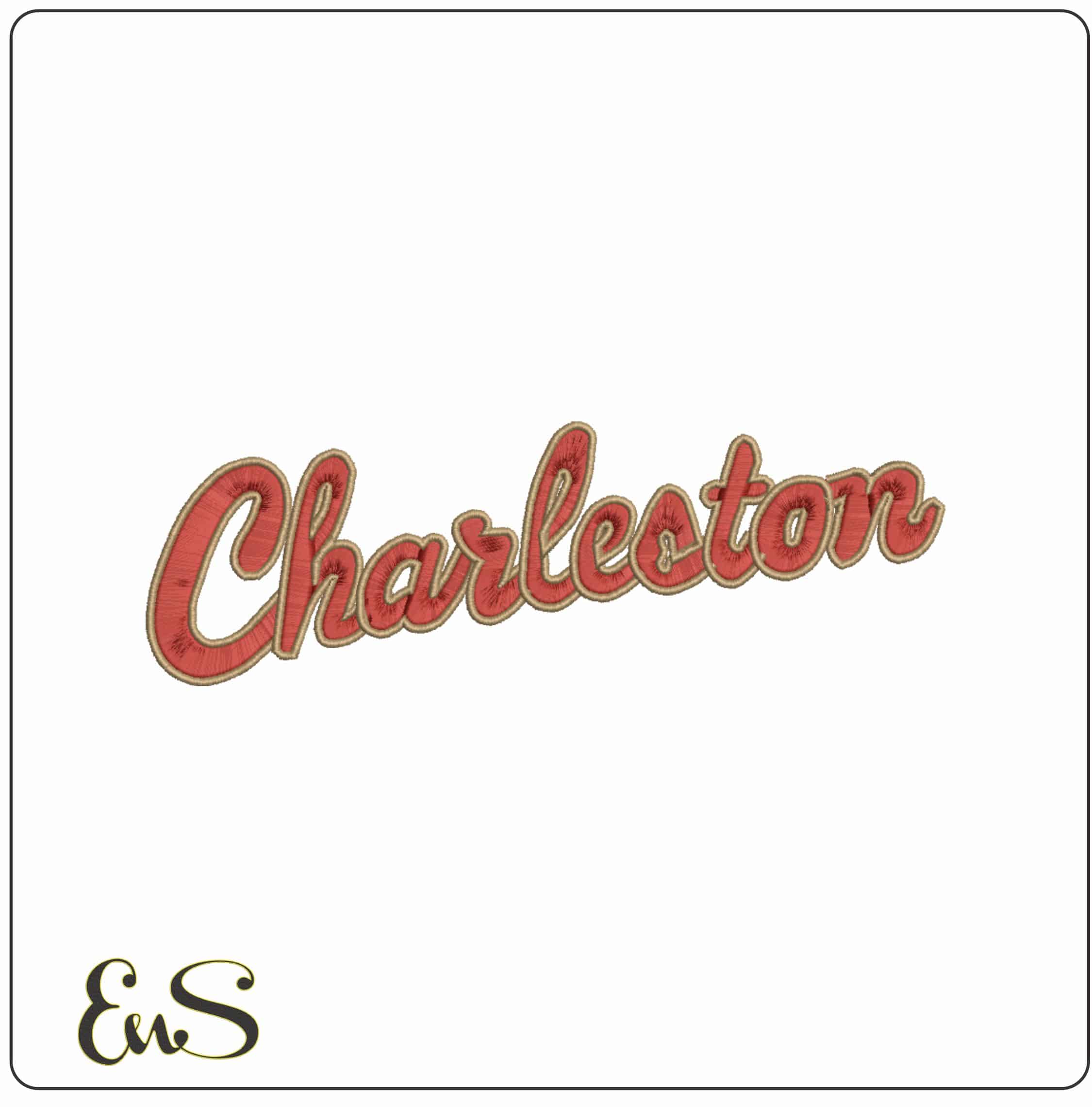 Charleston Cougars Alternative College of Charleston    - Elegant embroidery design file-instant download