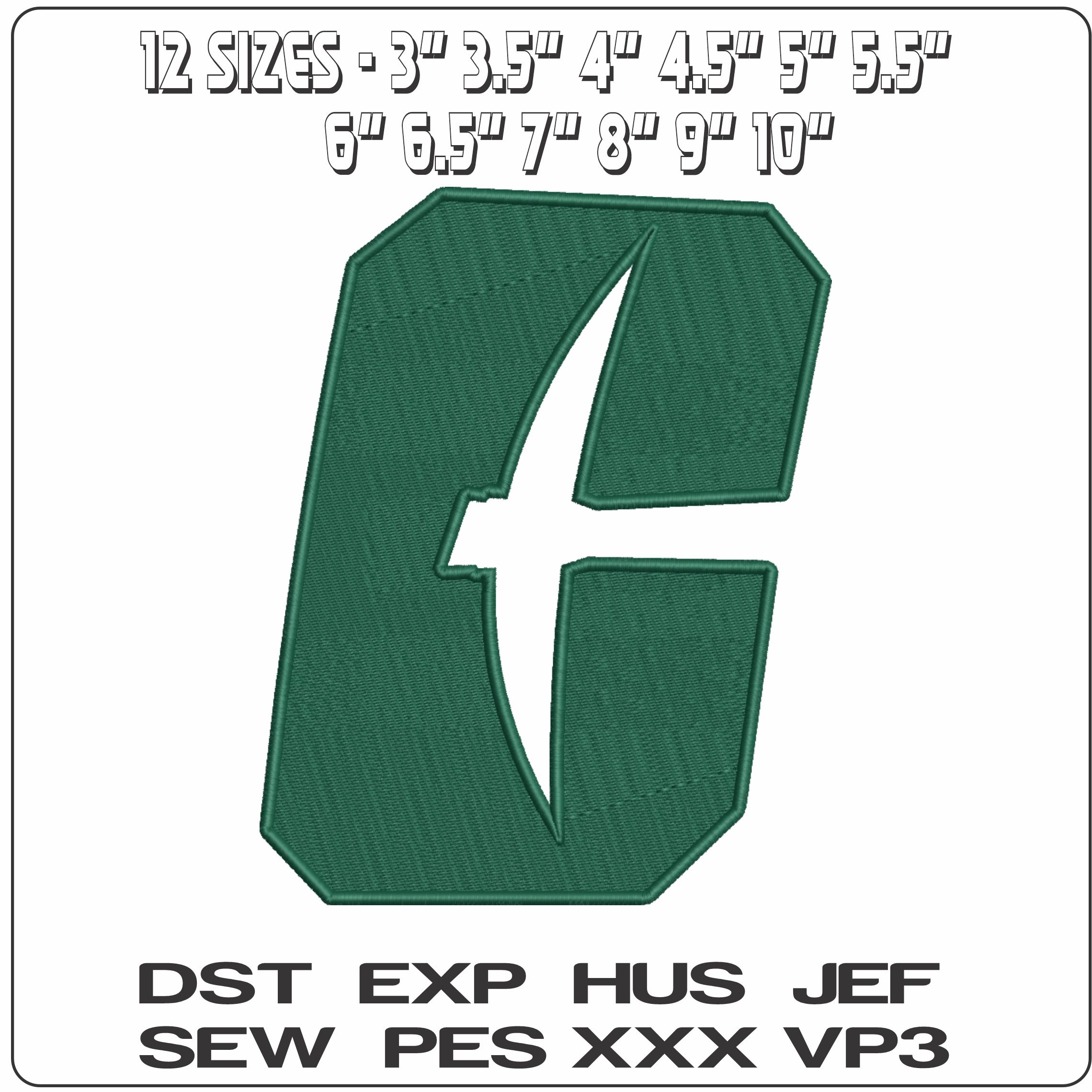 Charlotte 49ers 2020 on University of North Carolina    - Elegant embroidery design file-instant download — view 2