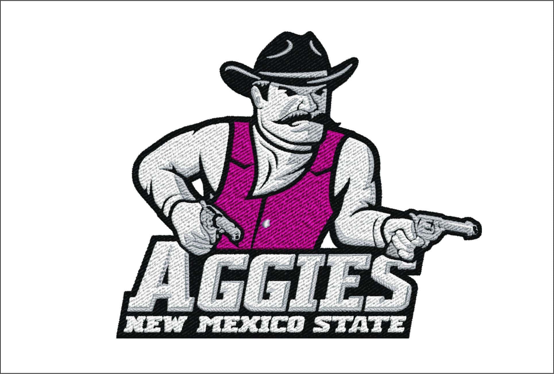 New Mexico State Aggies men's basketball embroidery design - New Mexico State University embroidery machine pattern embroidery file - instant download