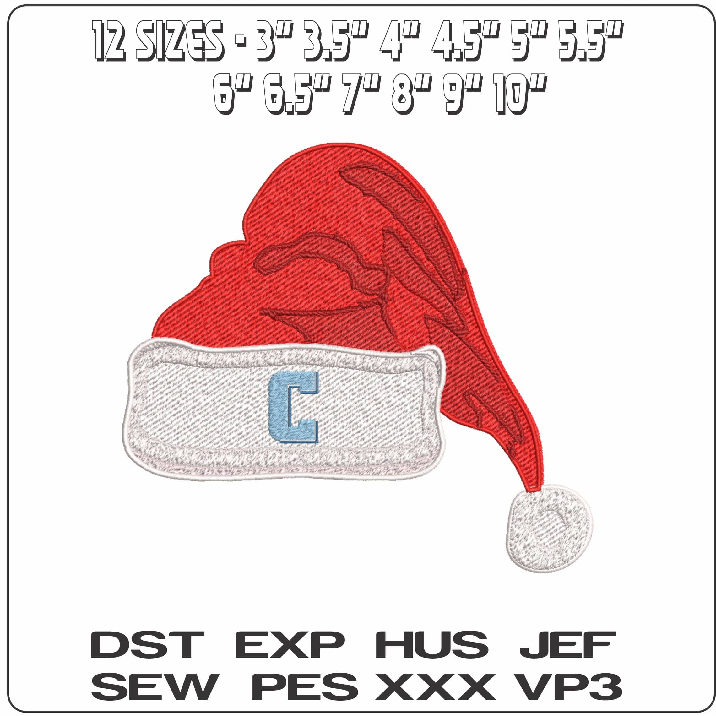 Christmas Hat Columbia Lions Alternative Columbia University    - Elegant embroidery design file-instant download — view 2