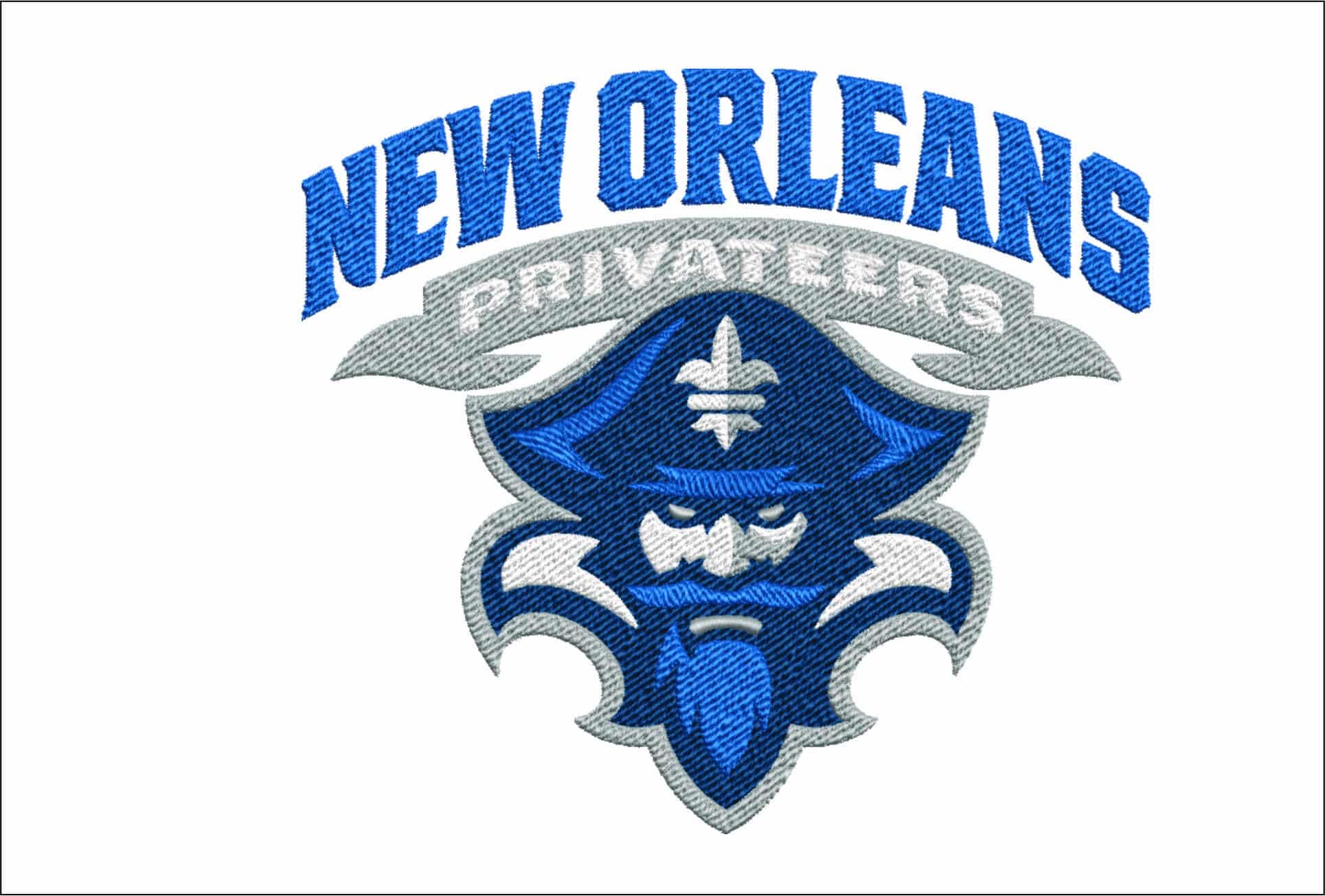 New Orleans Privateers men's basketball embroidery design - New Orleans Privateers State University embroidery machine pattern embroidery file - instant download