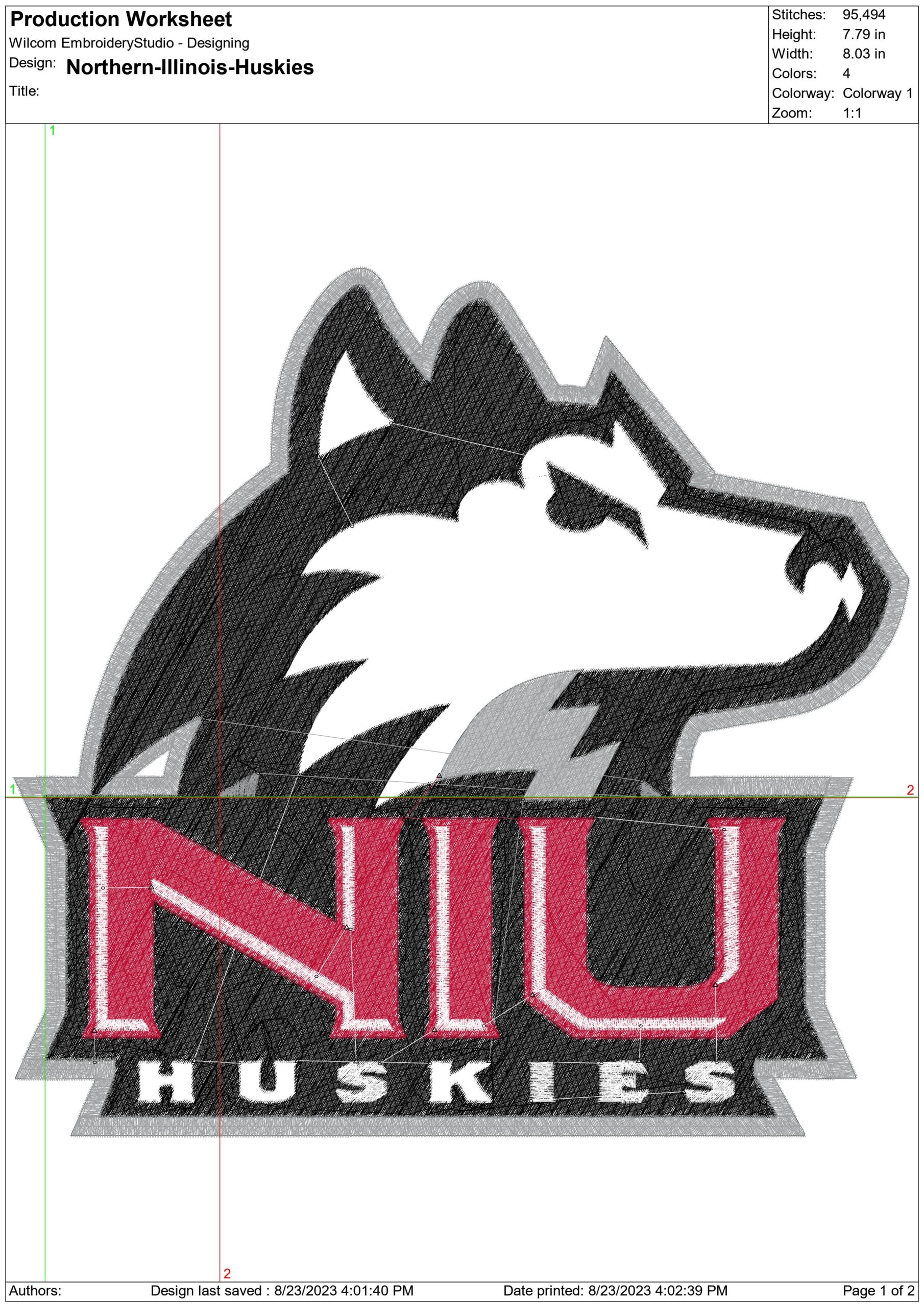 Northern Illinois Huskies State University embroidery design -Northern Illinois Huskies men's basketball   embroidery machine pattern embroidery file - instant download — view 2