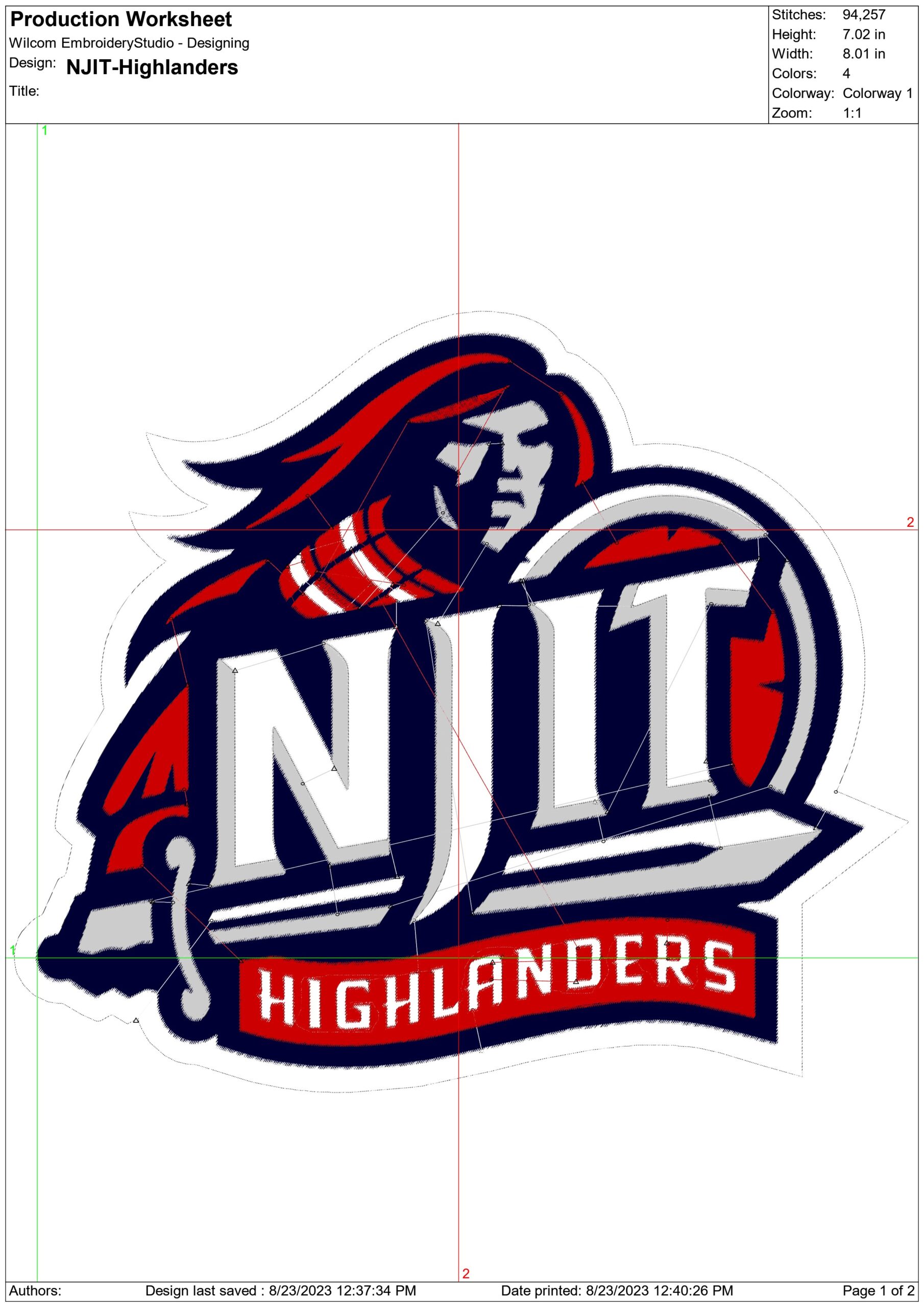 NJIT Highlanders men's basketball embroidery design -NJIT Highlanders men's basketball   embroidery machine pattern embroidery file - instant download — view 2