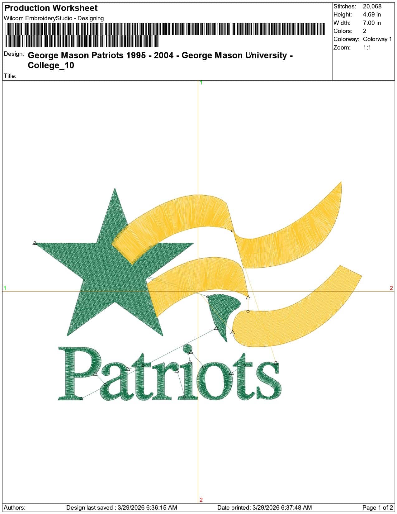 George Mason Patriots 1995 2004  University    - Elegant embroidery design file-instant download — view 3