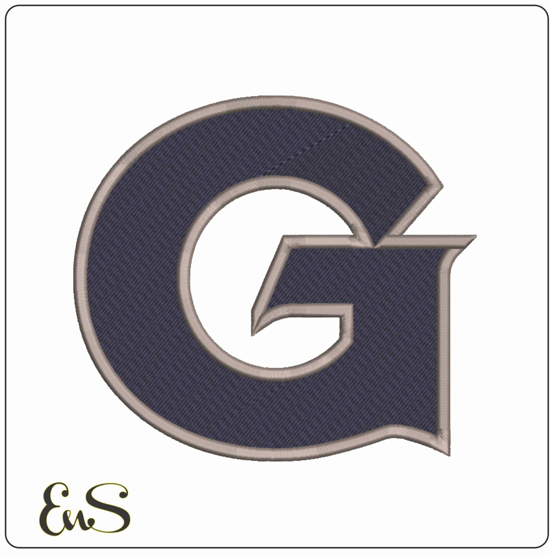 Georgetown Hoyas 1995 on Georgetown University    - Elegant embroidery design file-instant download