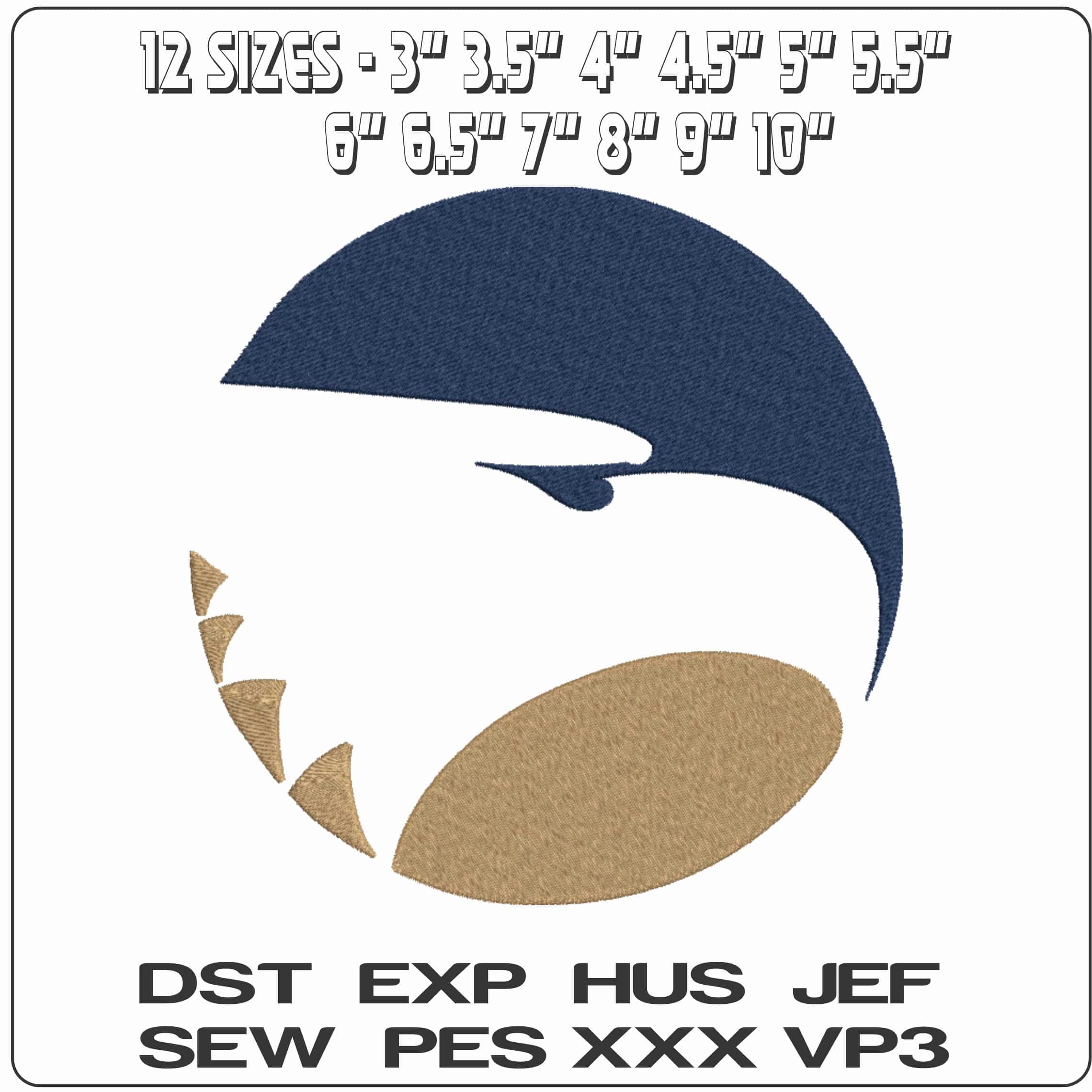 Georgia Southern Eagles 1982 1999 No Background University    - Elegant embroidery design file-instant download — view 2