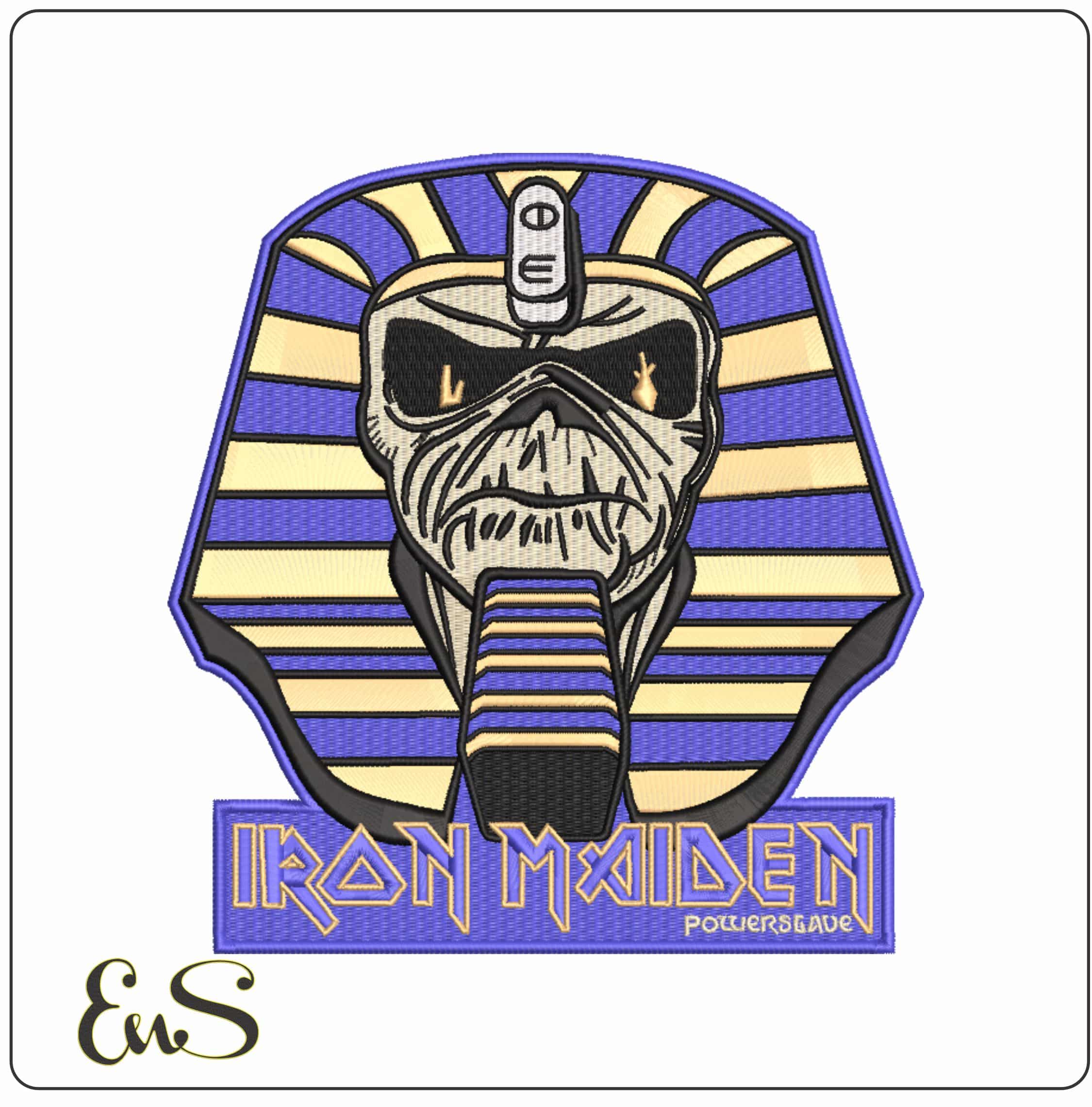 Iron Maiden Power Slave Music    - Elegant embroidery design file-instant download