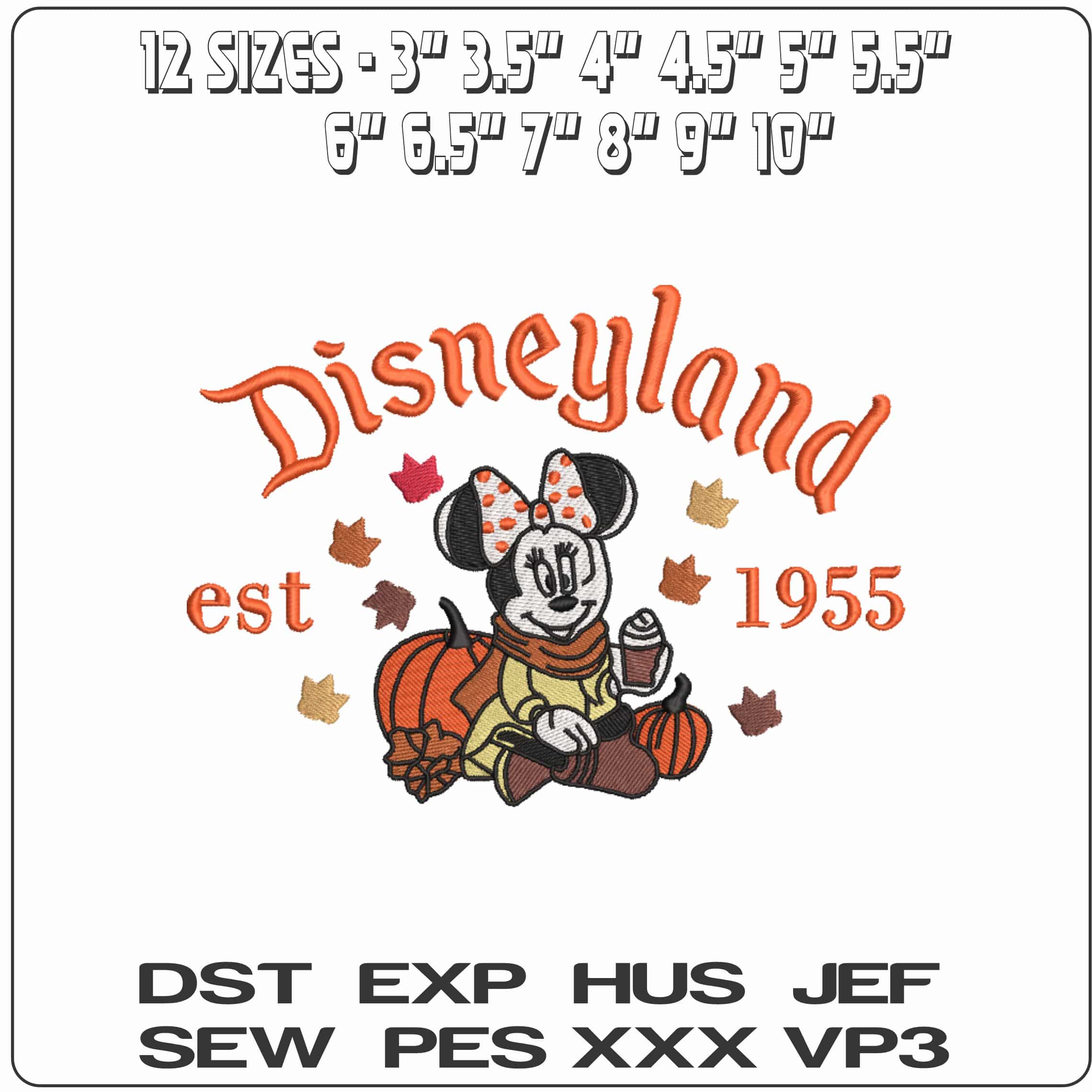 Minnie Mouse Disneyland Halloween    - Elegant embroidery design file-instant download — view 2