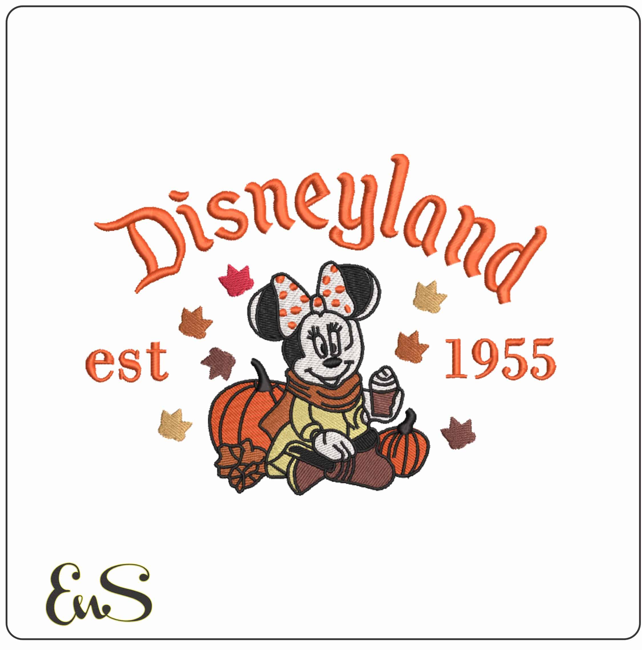 Minnie Mouse Disneyland Halloween    - Elegant embroidery design file-instant download