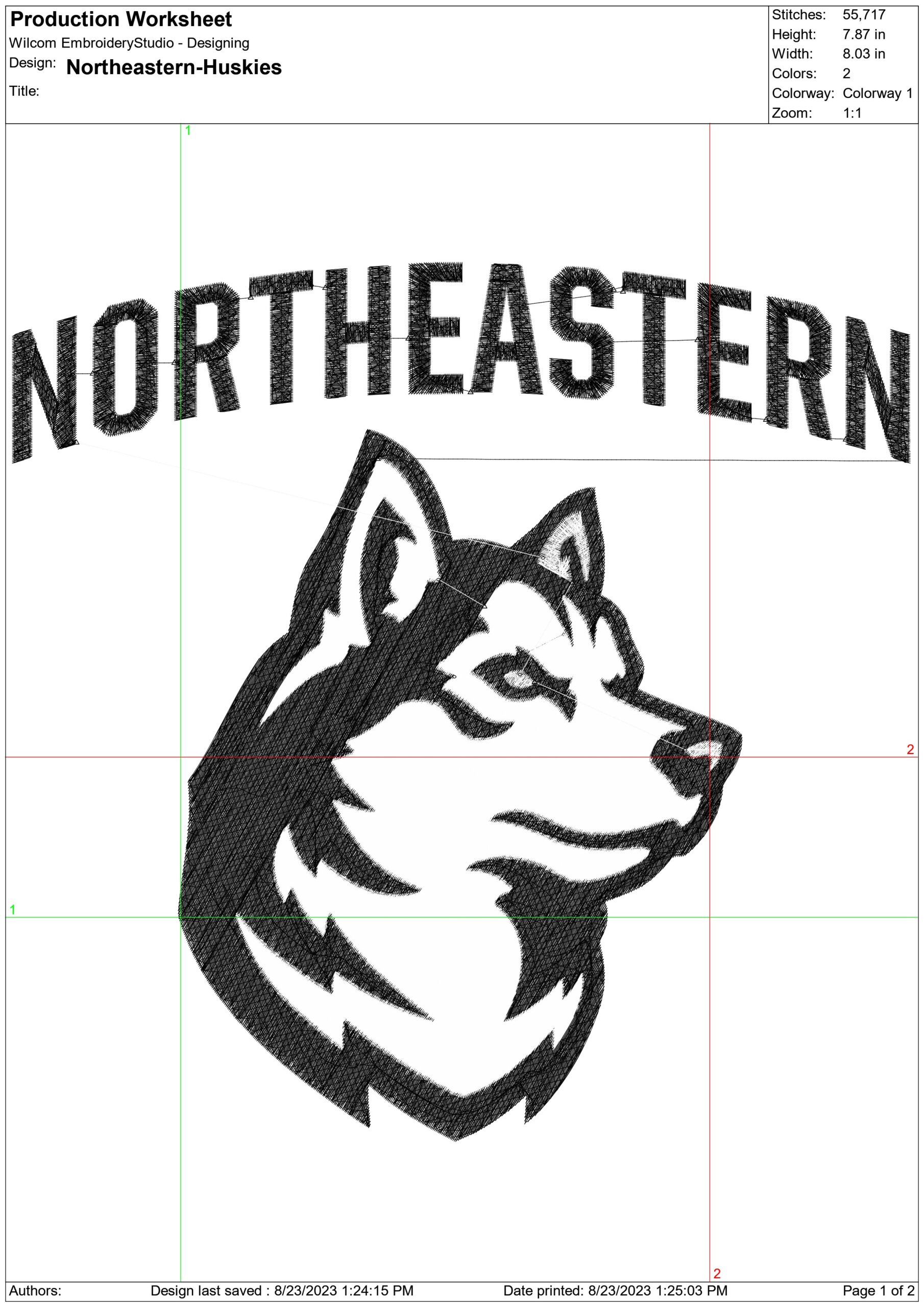 Northeastern Huskies University embroidery design -Northeastern University, Boston, men's Basketball embroidery machine pattern embroidery file - instant download — view 3