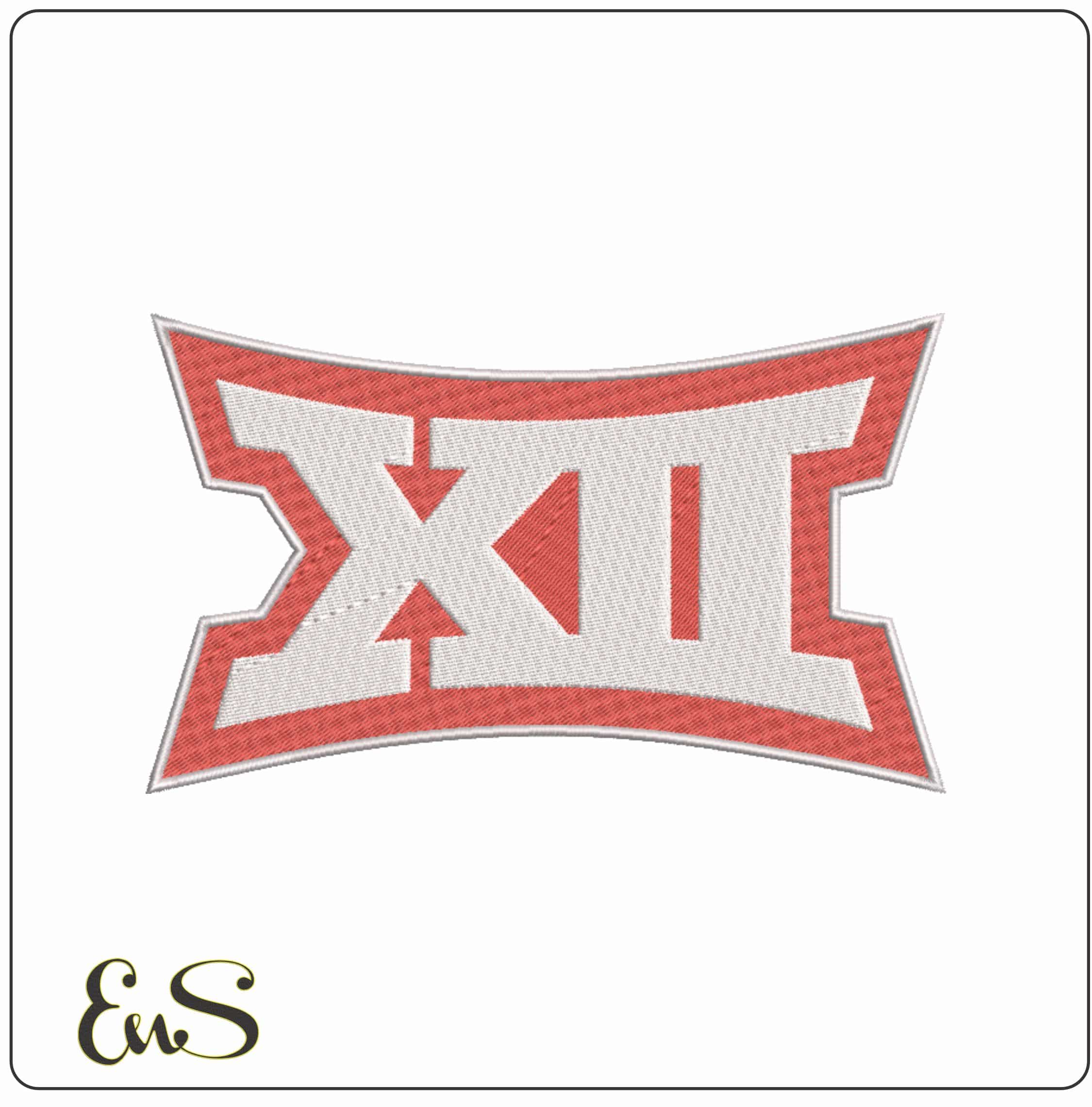 NCAA Big 12 Conference 2019 on College   - Elegant embroidery design file-instant download