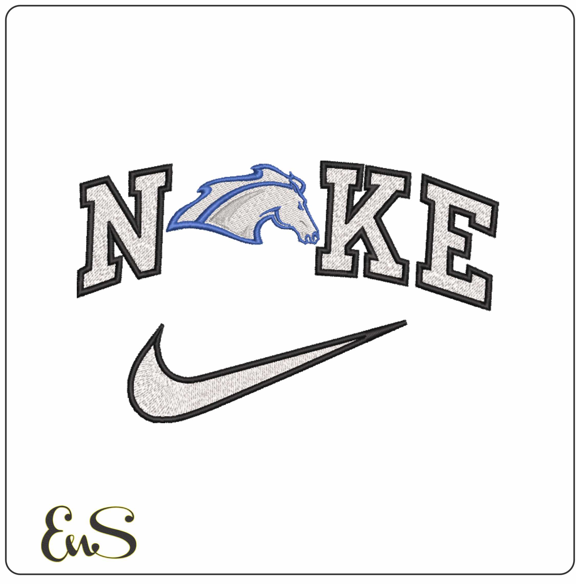 Nike Alabama Huntsville Chargers Head 2005  University   - Elegant embroidery design file-instant download