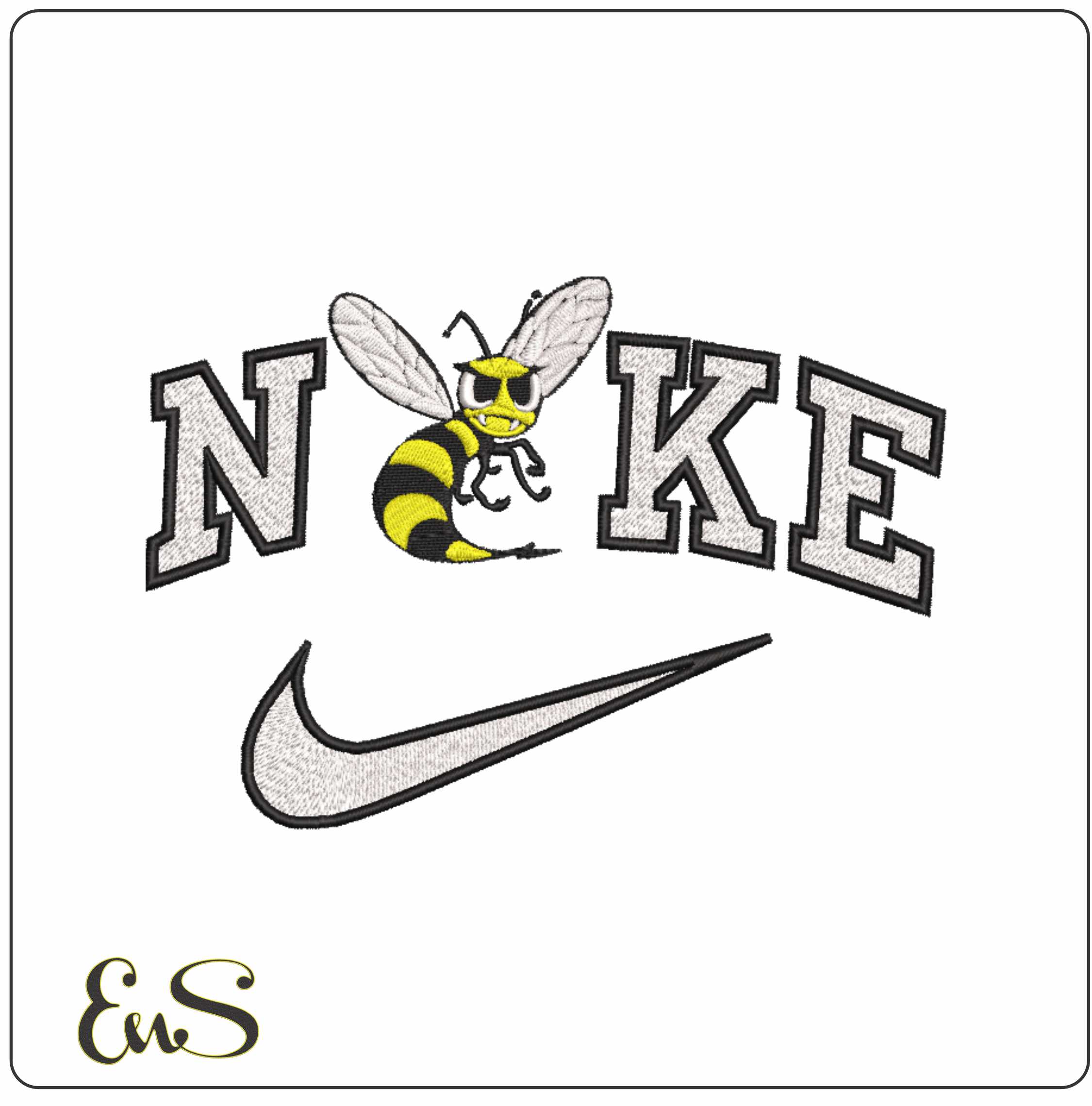 Nike Alabama State Hornets 1972 to 1984  University   - Elegant embroidery design file-instant download