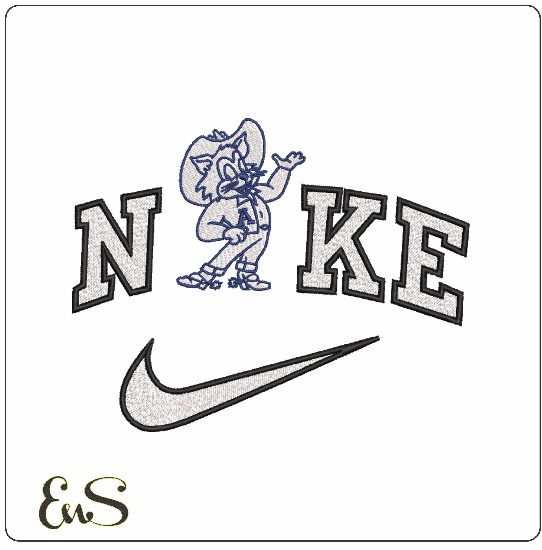 Nike Arizona Wildcats 1950 College   - Elegant embroidery design file-instant download