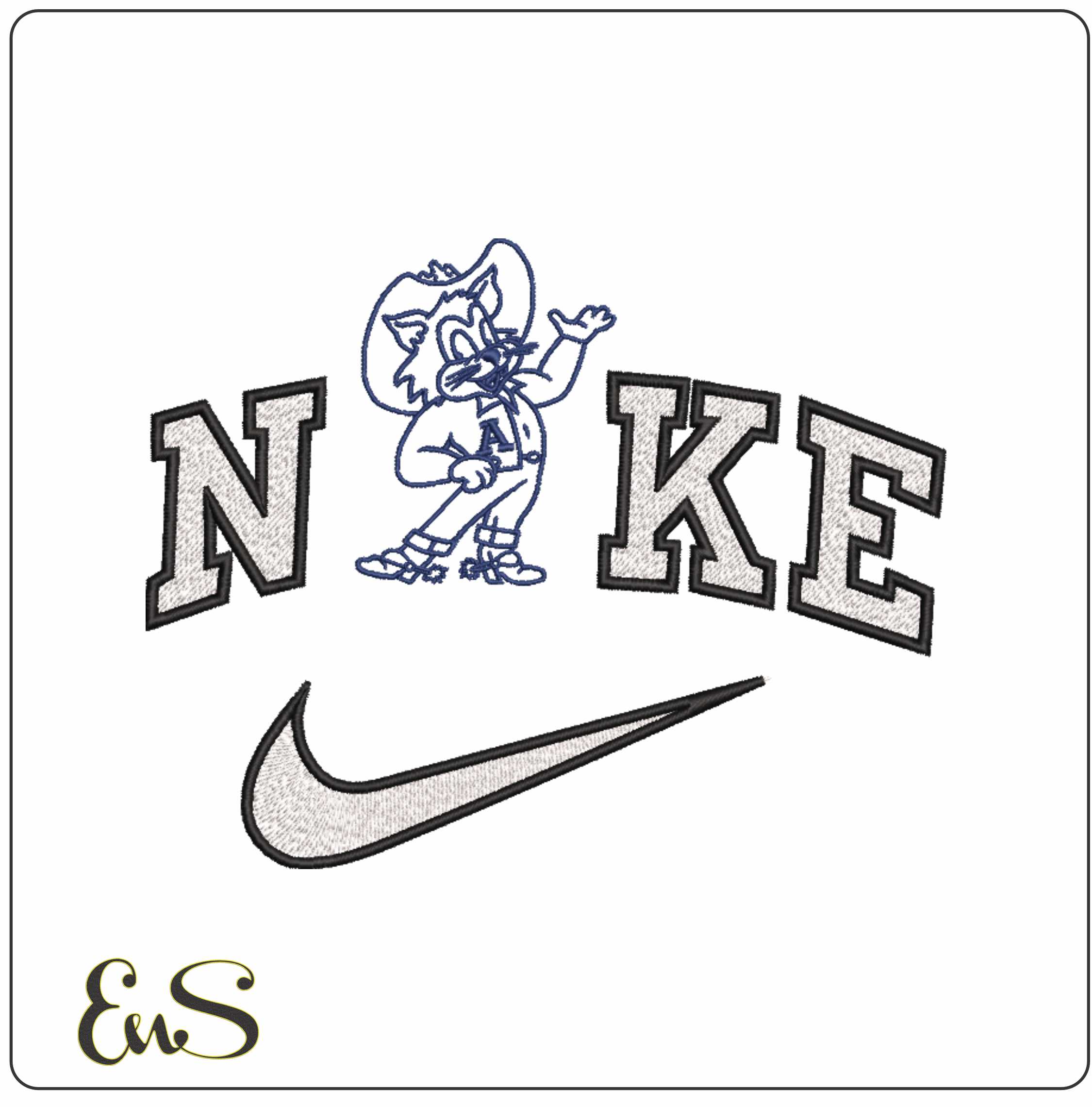 Nike Arizona Wildcats 1950 No Background College   - Elegant embroidery design file-instant download