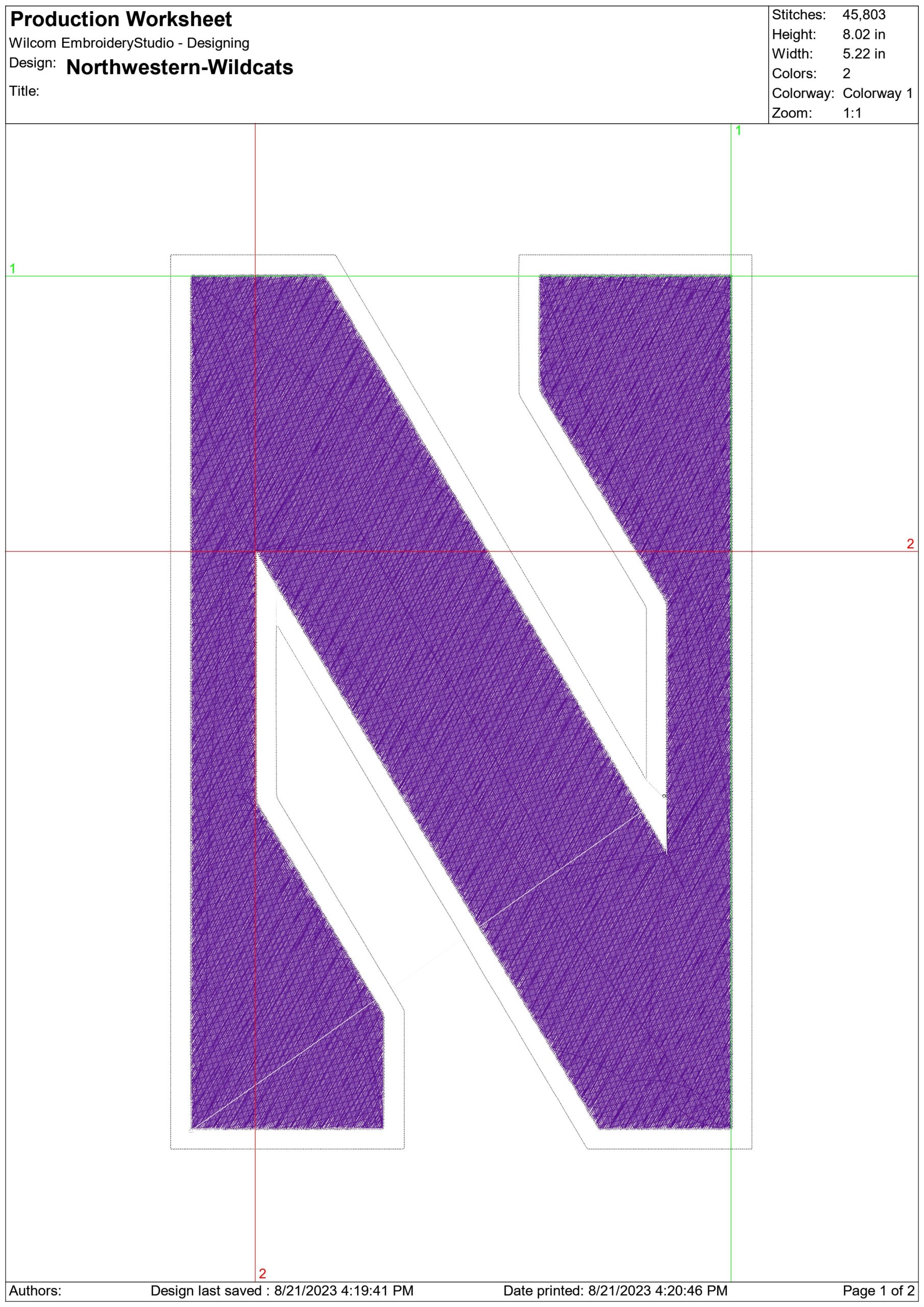 Northwestern Wildcats  University embroidery design -Northwestern Wildcats University, men's Football embroidery machine pattern embroidery file - instant download — view 2