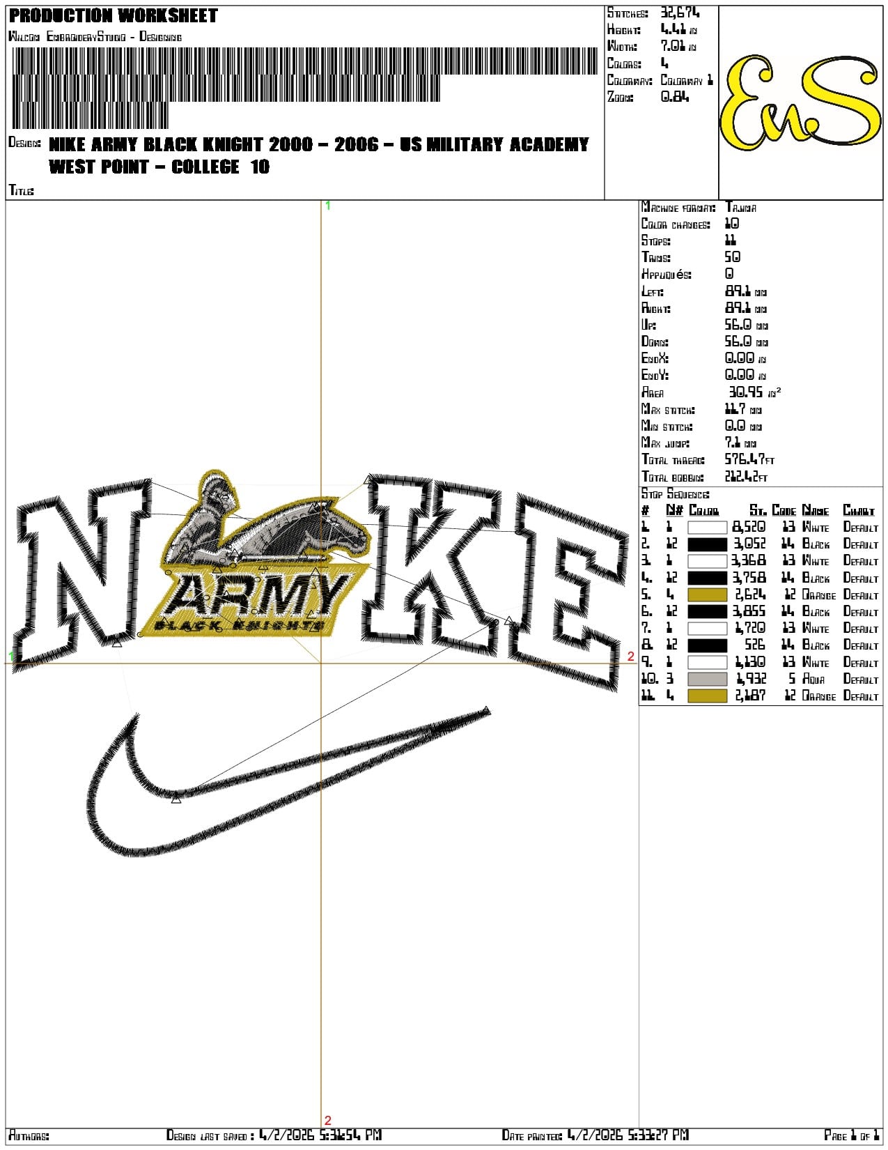 Nike Army Black Knight 2000 2000  Academy West Point College   - Elegant embroidery design file-instant download — view 3