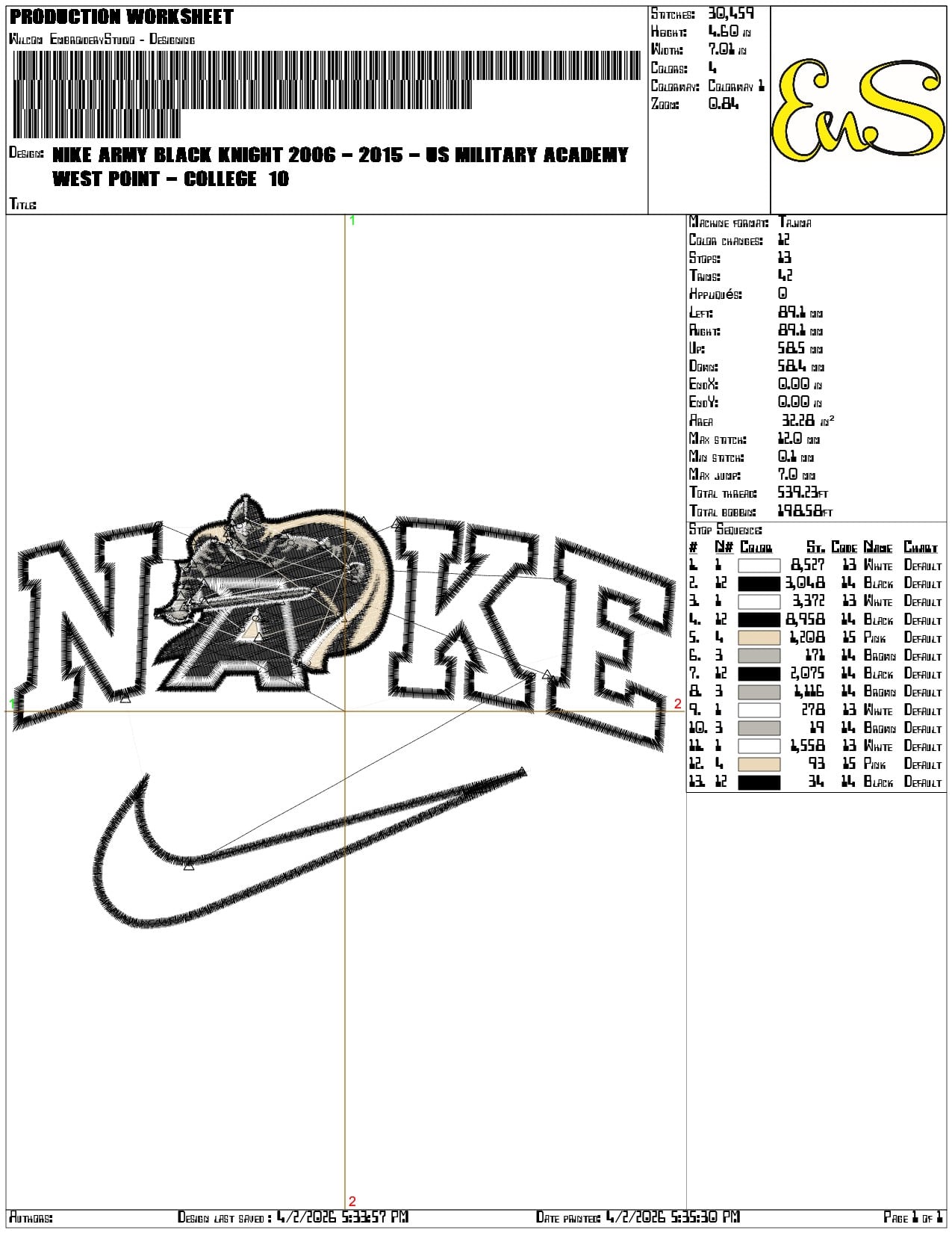 Nike Army Black Knight 2006 2015 US Military Academy   - Elegant embroidery design file-instant download — view 3