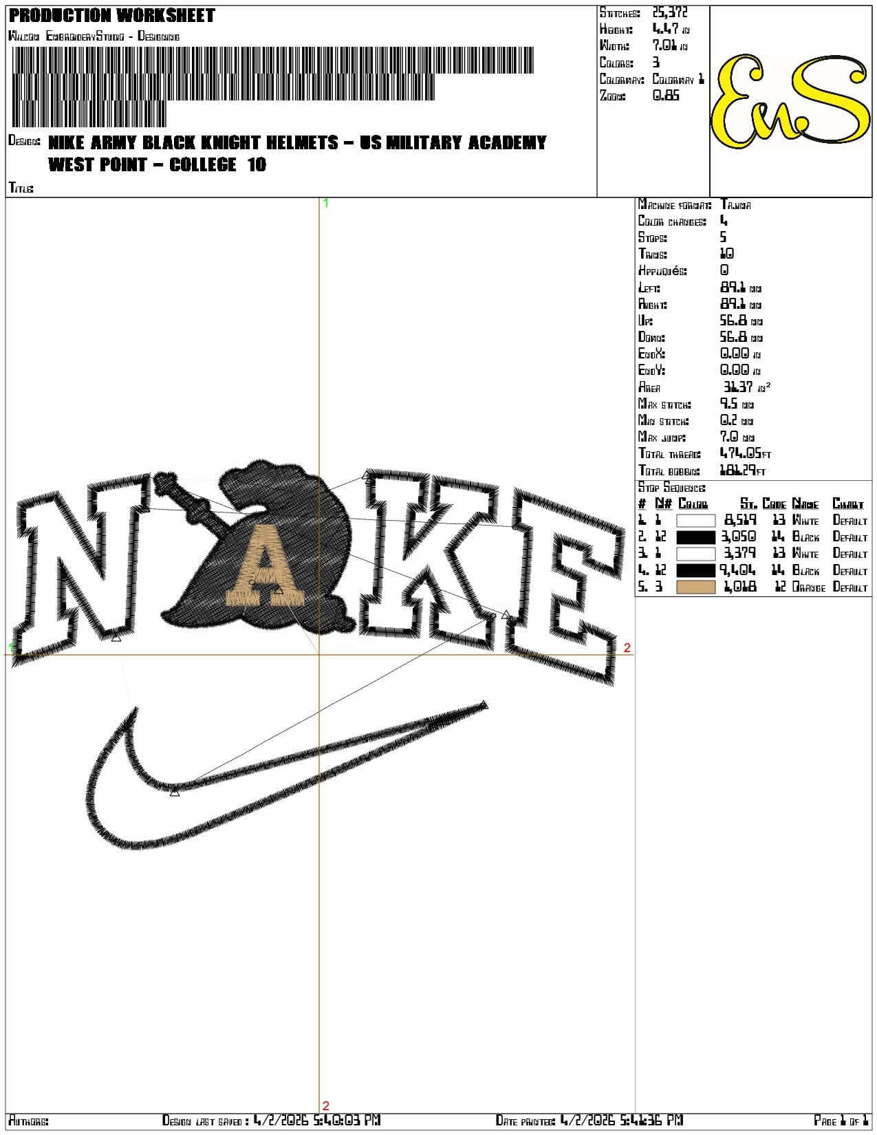 Nike Army Black Knight Helmets US Military Academy   - Elegant embroidery design file-instant download — view 3