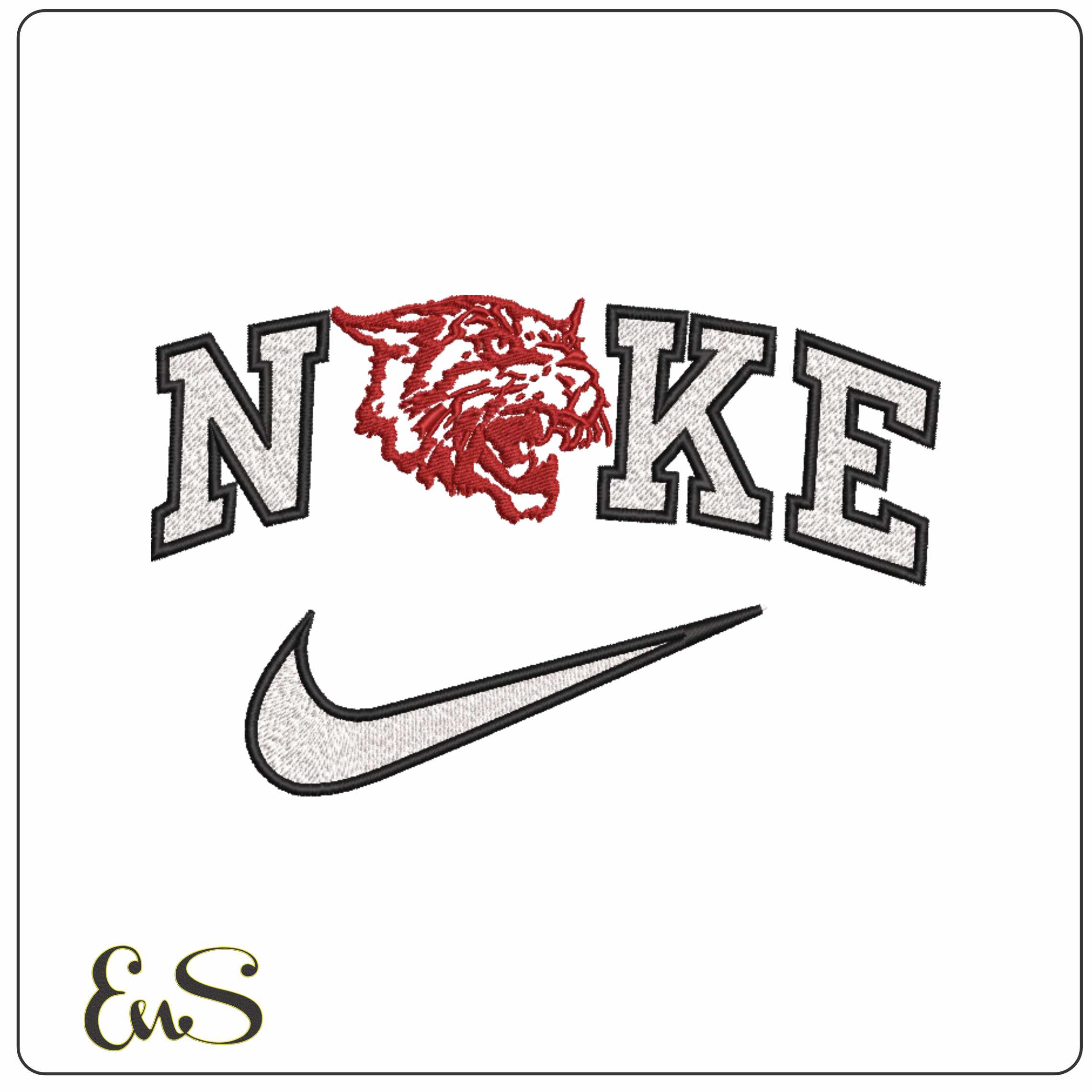 Nike Bethune Cookman Wildcats 2000 to 2015  University   - Elegant embroidery design file-instant download