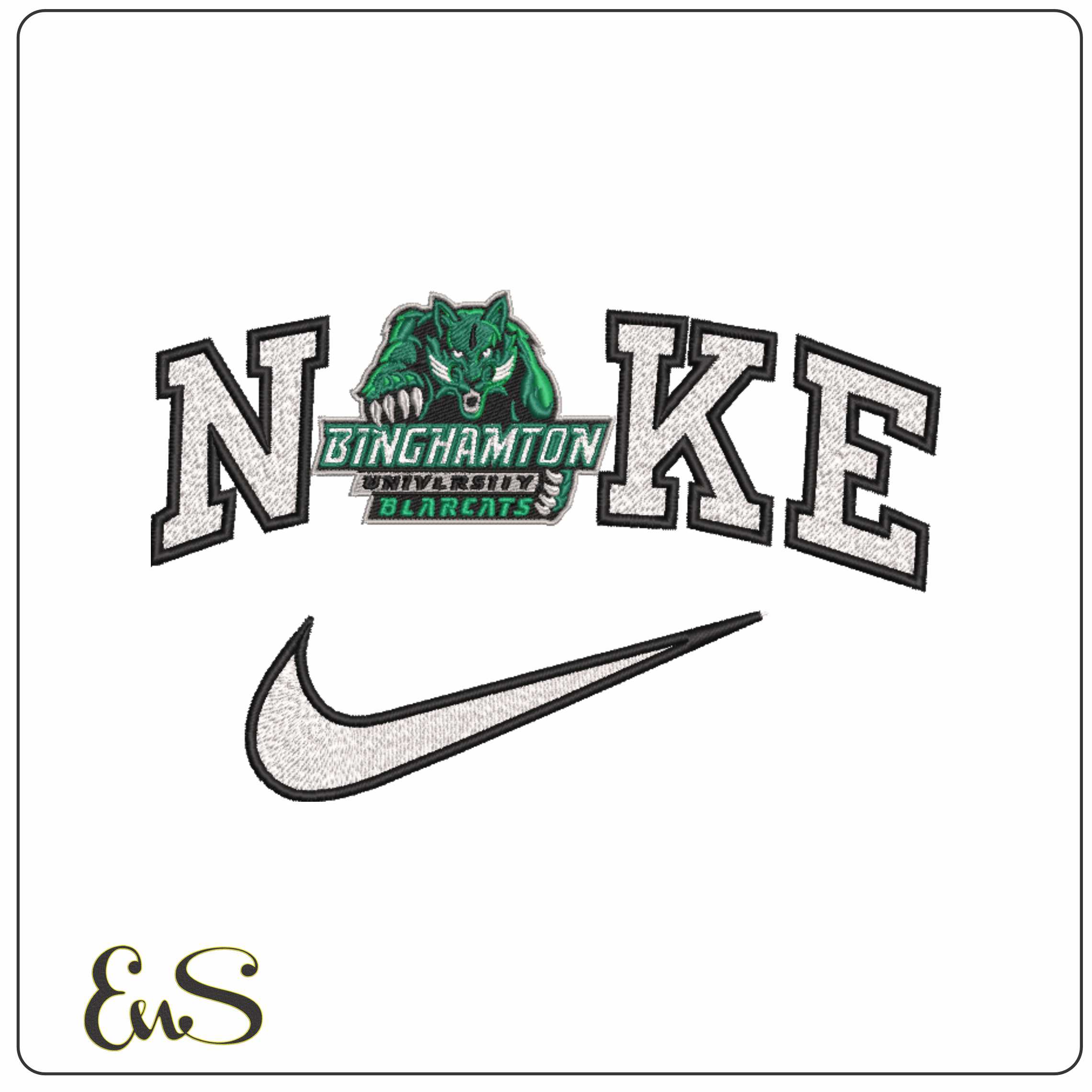 Nike Binghamton Bearcats 2014 on Binghamton University   - Elegant embroidery design file-instant download