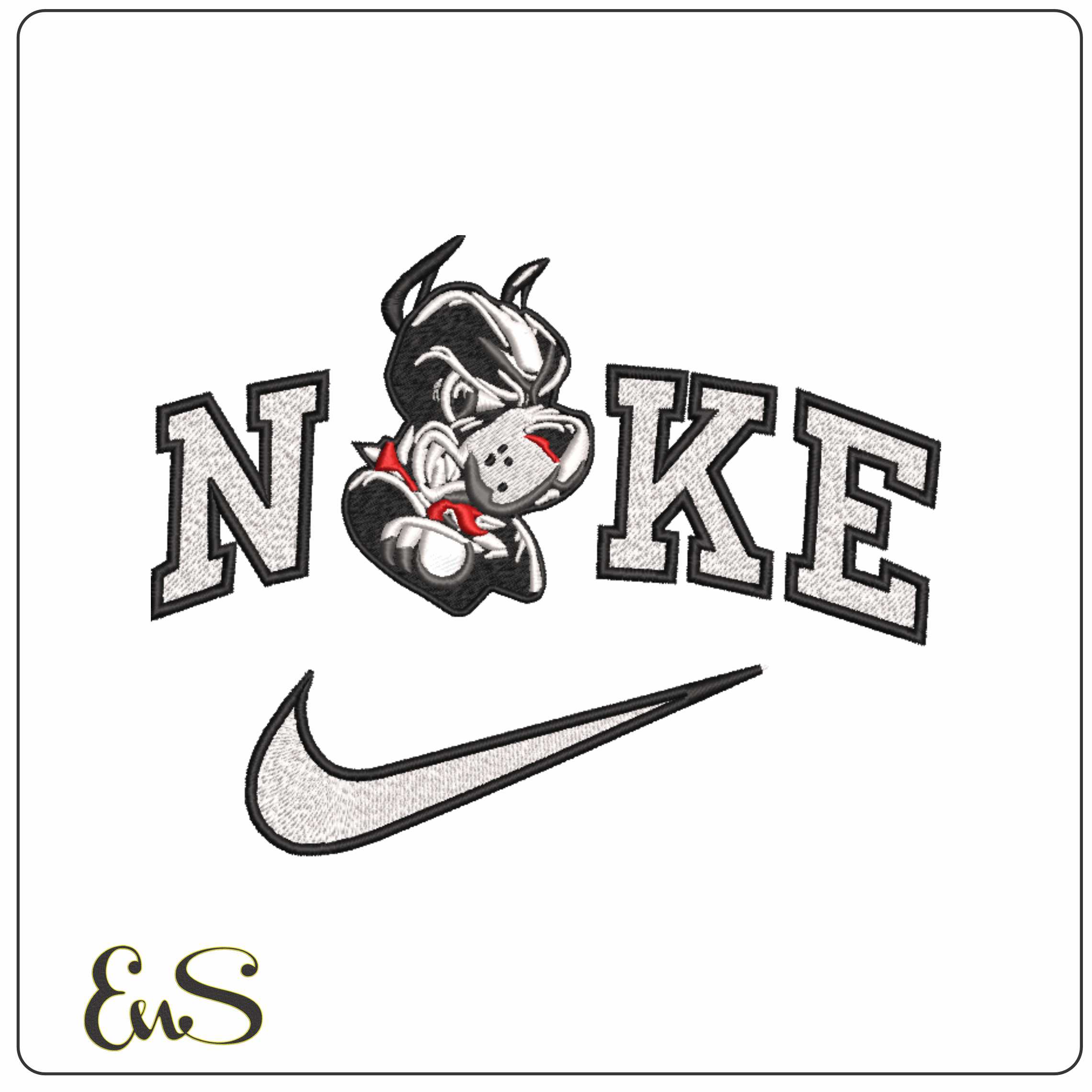 Nike Boston University Terriers Rhett Boston University   - Elegant embroidery design file-instant download