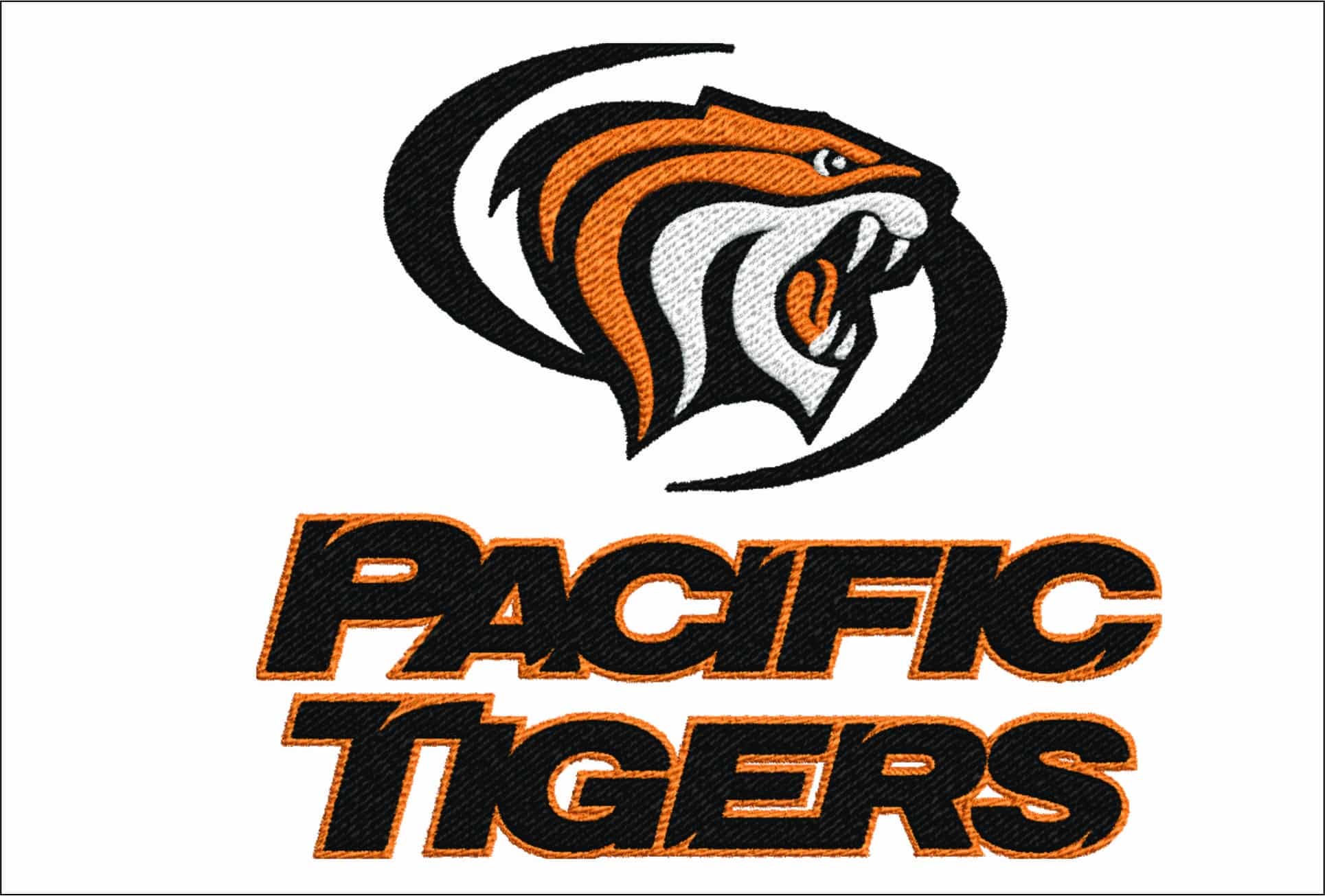 Pacific Tigers embroidery design -Pacific Tigers University, men's basketball embroidery machine pattern embroidery file - instant download