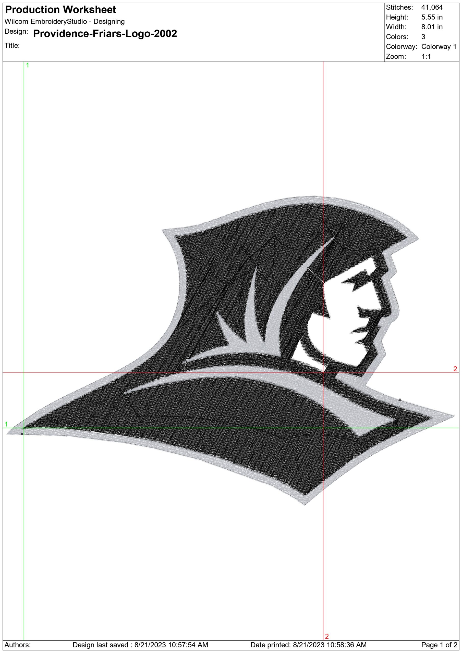 Providence Friars embroidery design -Providence Friars University,NCAA men's basketball embroidery machine pattern embroidery file - instant download — view 2