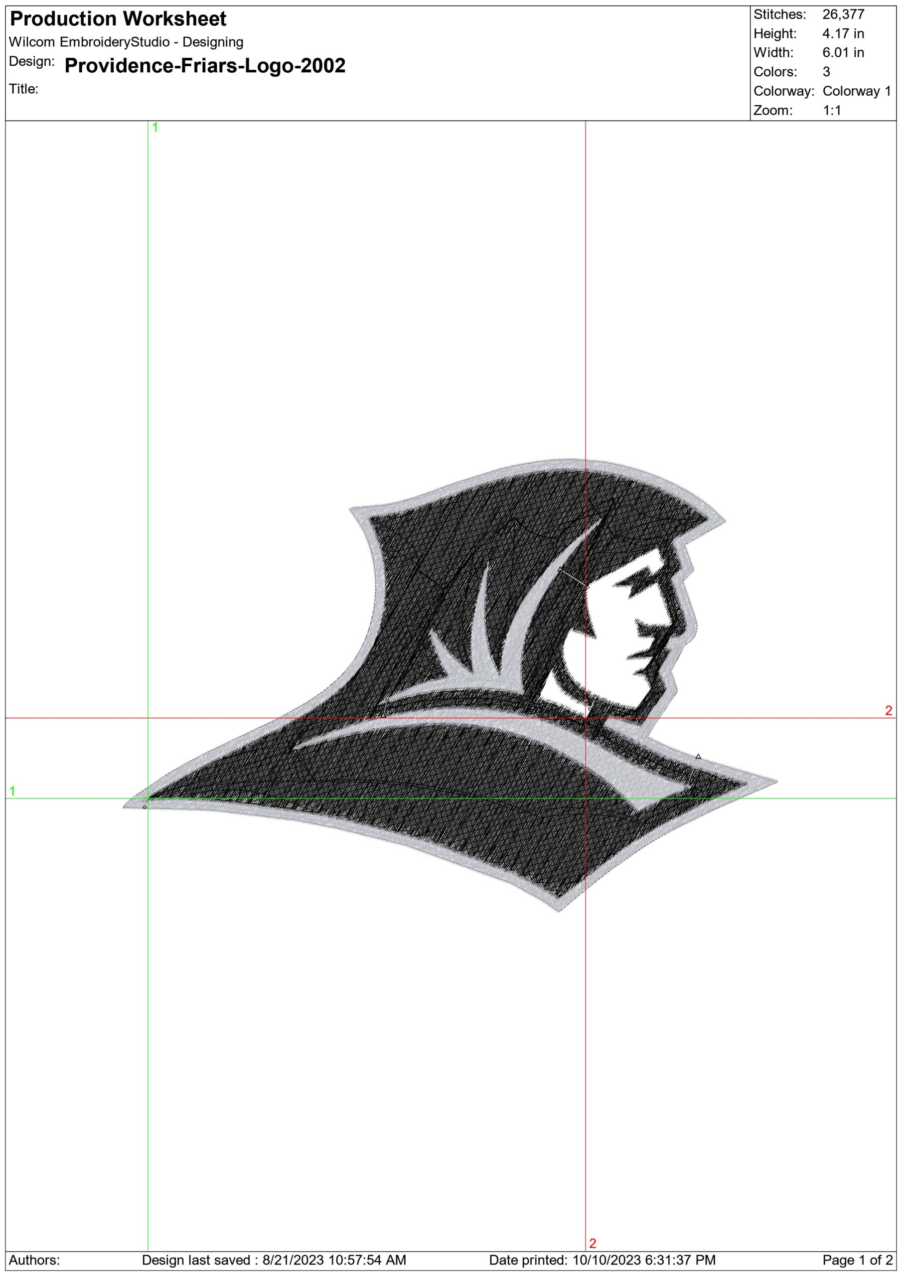 Providence Friars embroidery design -Providence Friars University,NCAA men's basketball embroidery machine pattern embroidery file - instant download — view 2