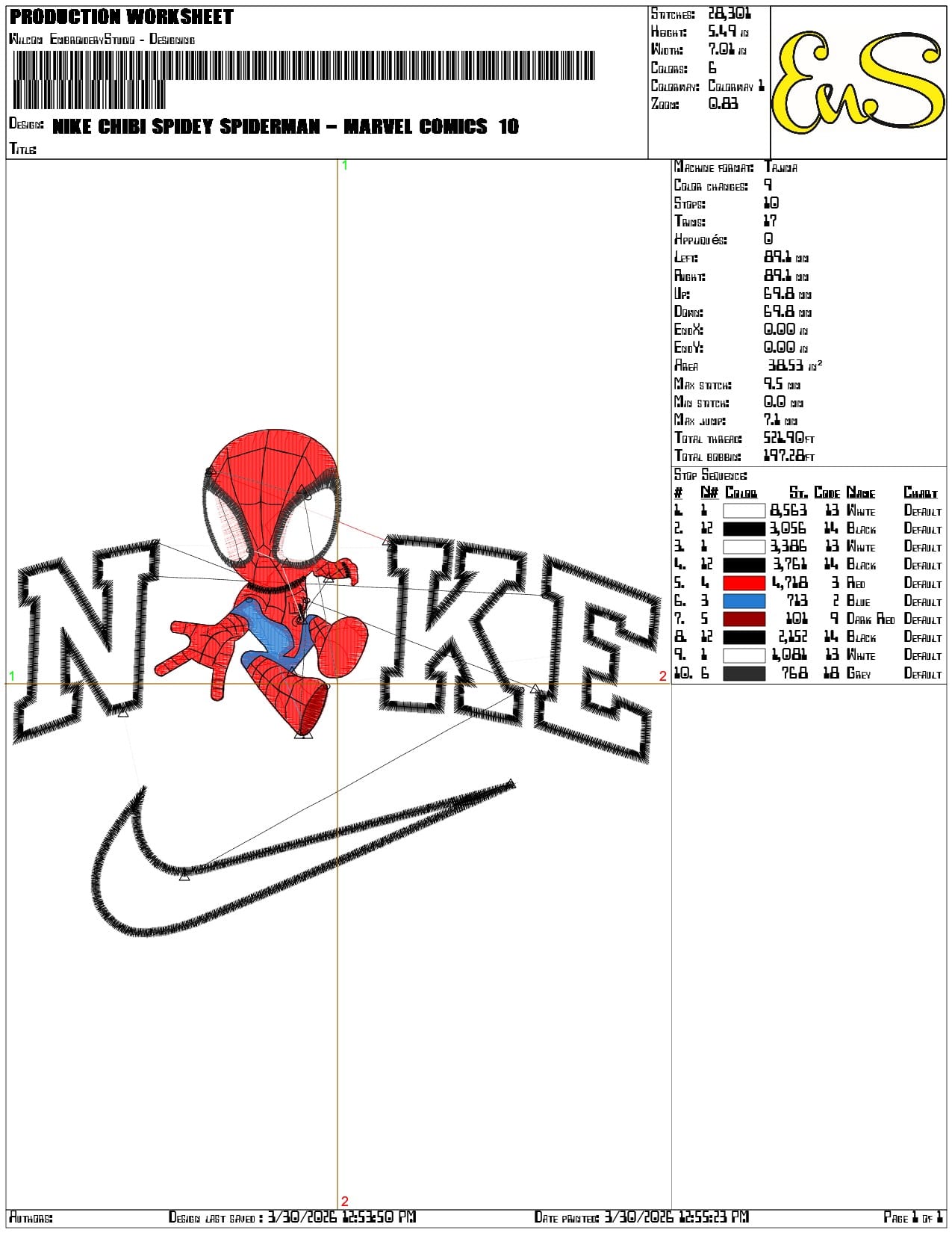 Nike Chibi Spidey Spiderman Marvel Comics     - Elegant embroidery design file-instant download — view 3