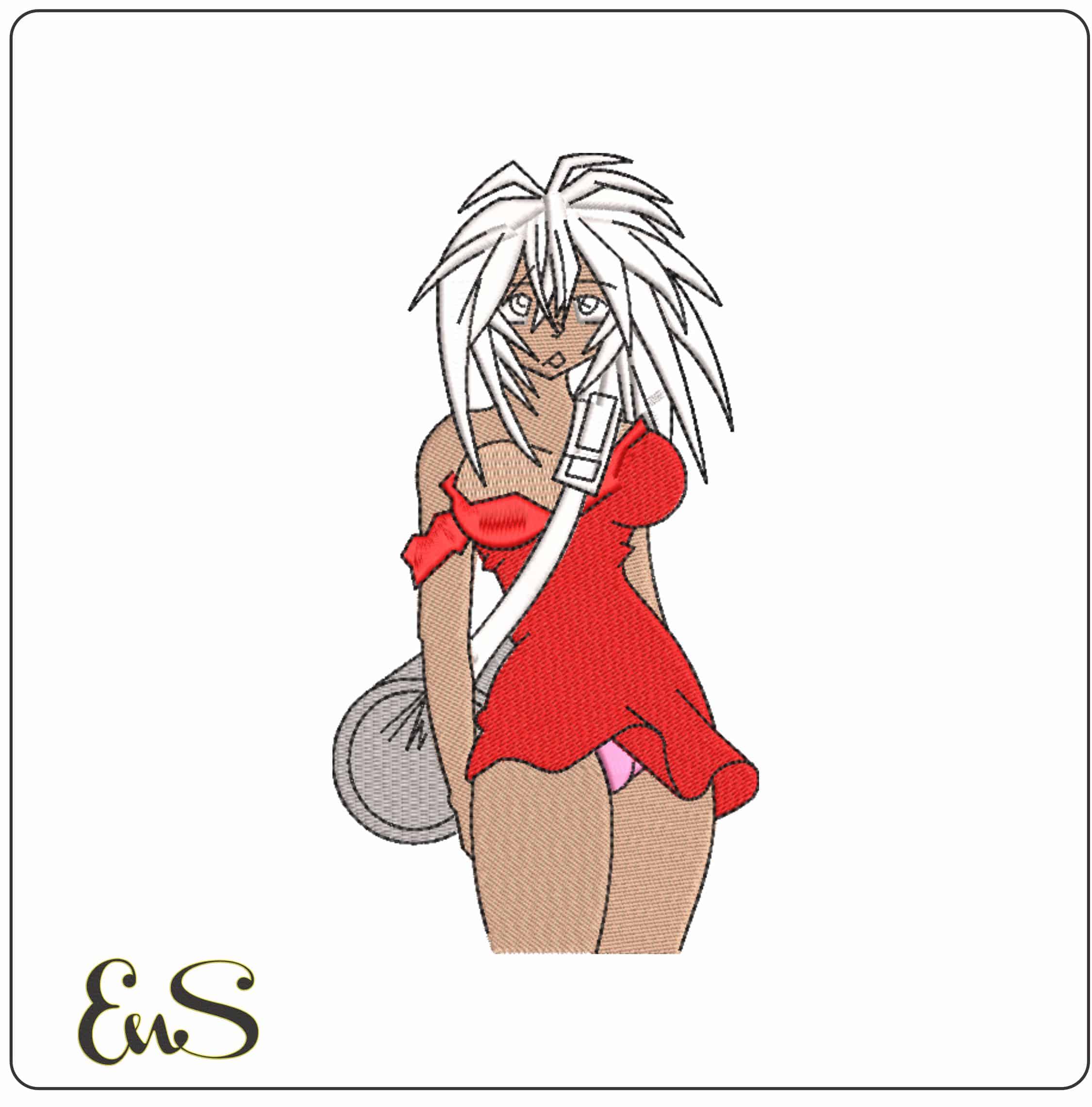 Aisha Clan Clan Outlaw Clan Anime     - Elegant embroidery design file-instant download