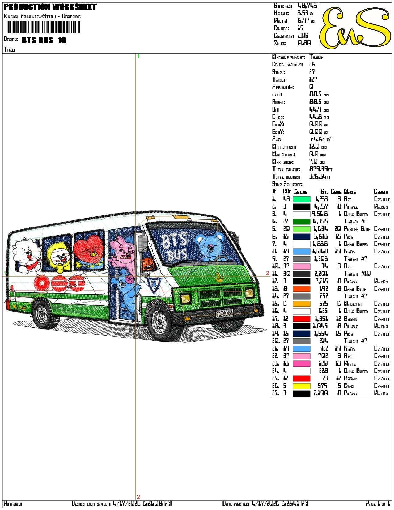 BTS Bus   - Elegant embroidery design file-instant download — view 3