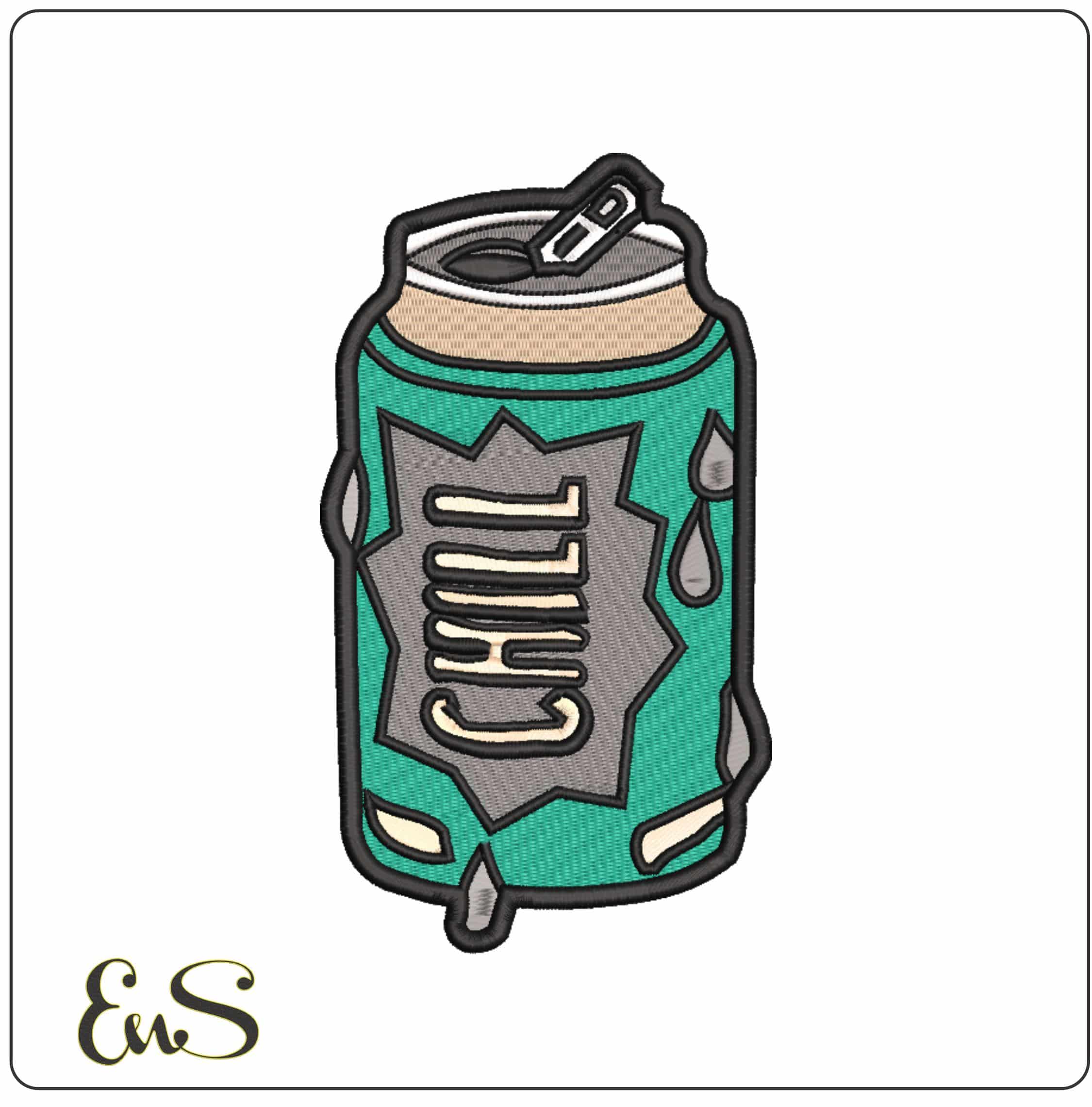 Chill Beer   - Elegant embroidery design file-instant download