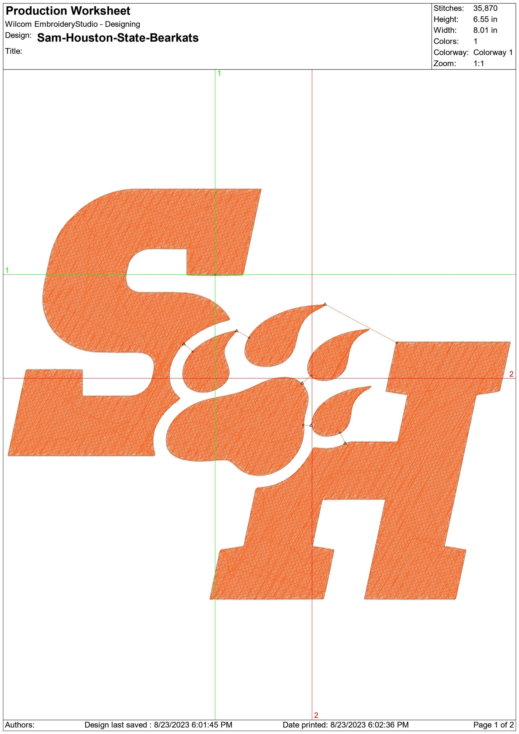 Sam Houston Bearkats  embroidery design -Sam Houston Bearkats University men's Football embroidery machine pattern embroidery file - instant download — view 2