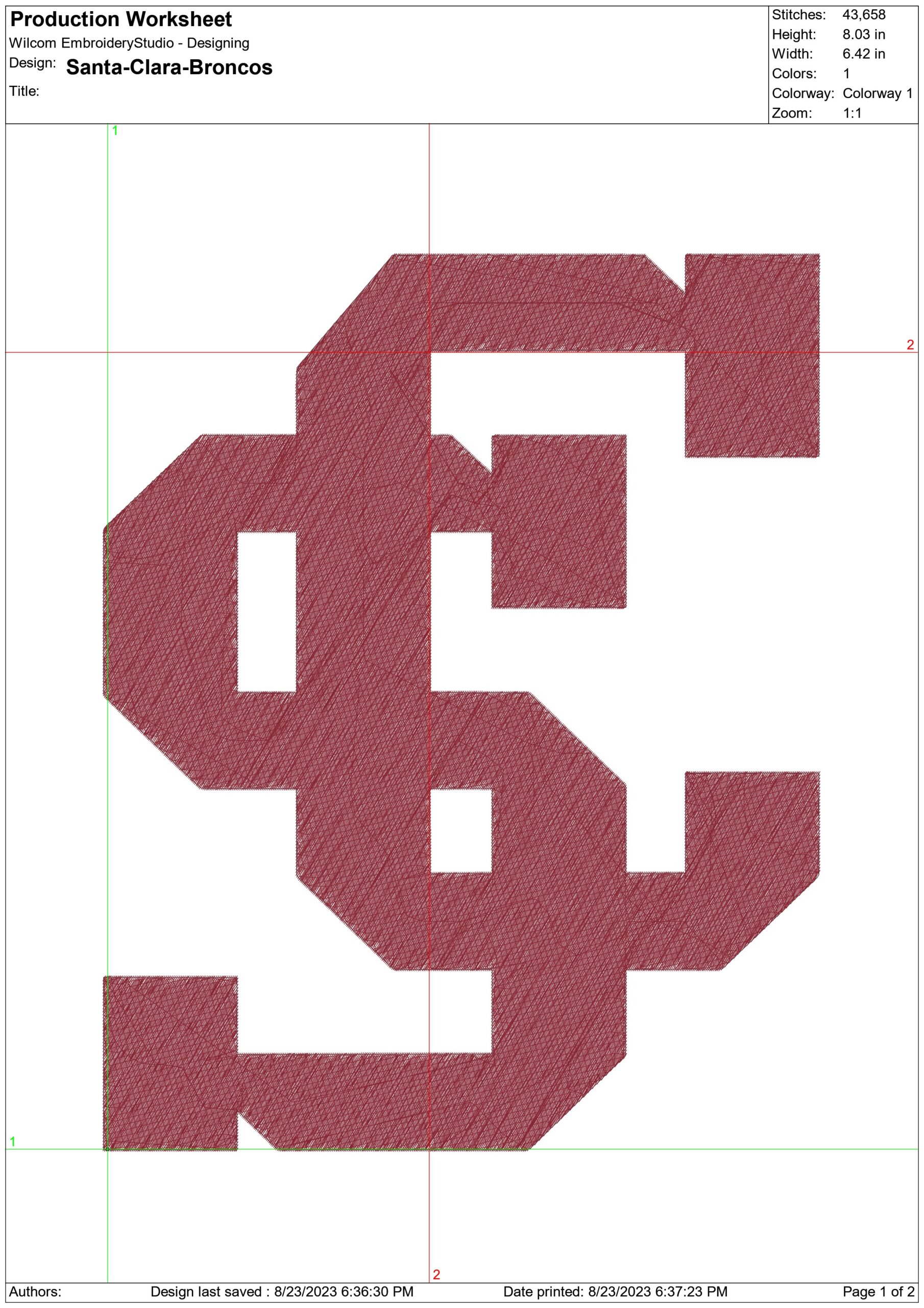 Santa Clara Broncos embroidery design -Santa Clara Broncos University men's basketball embroidery machine pattern embroidery file - instant download — view 2